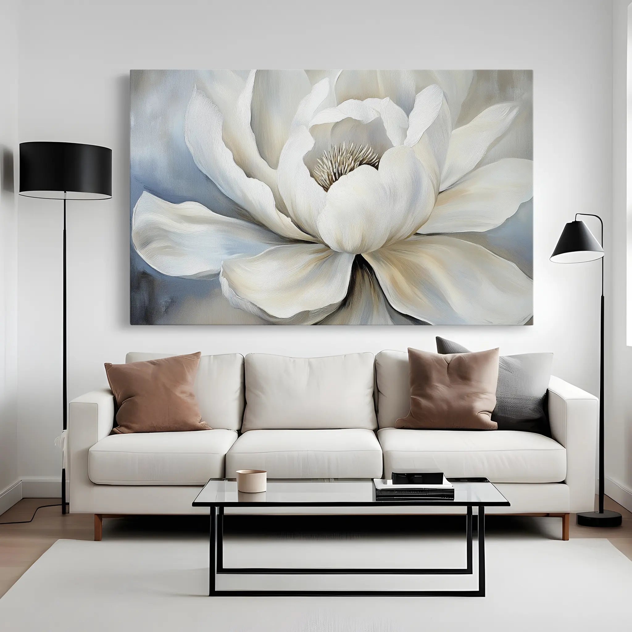 Floral Canvas Wall Art WAD906-F 90 x 60 cm / Stretched on hidden frame