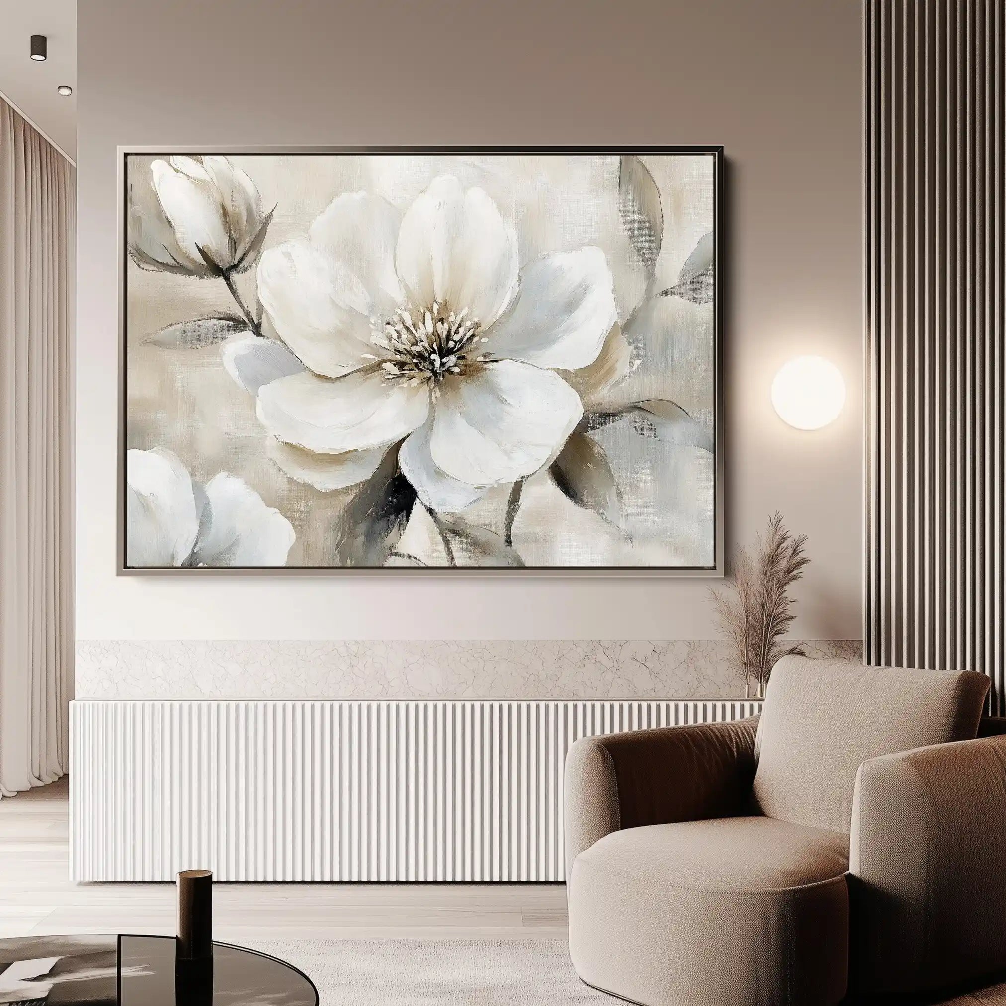 Floral Canvas Wall Art WAD907-F 90 x 60 cm / Stretched on hidden frame