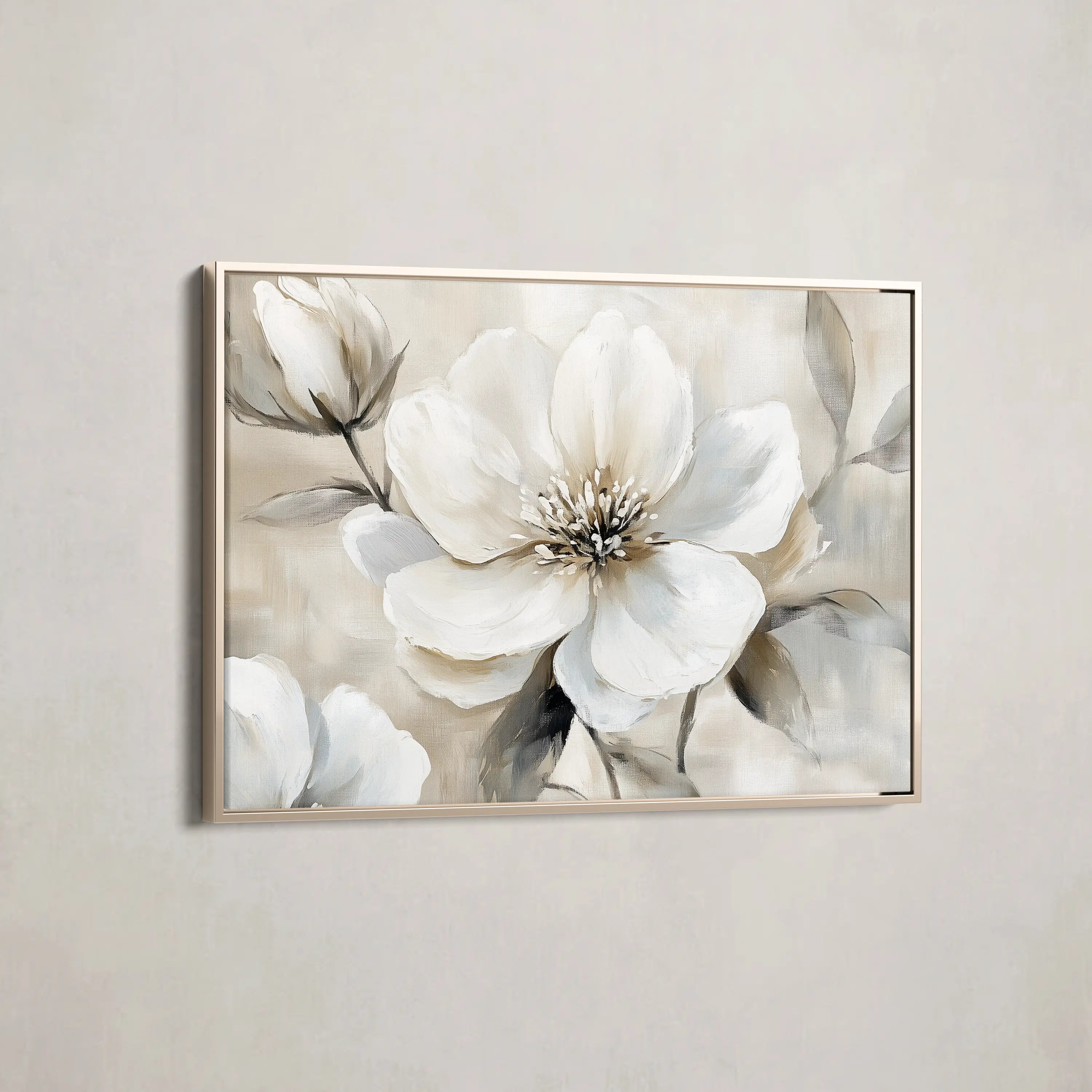 Floral Canvas Wall Art WAD907-F 90 x 60 cm / Stretched on hidden frame