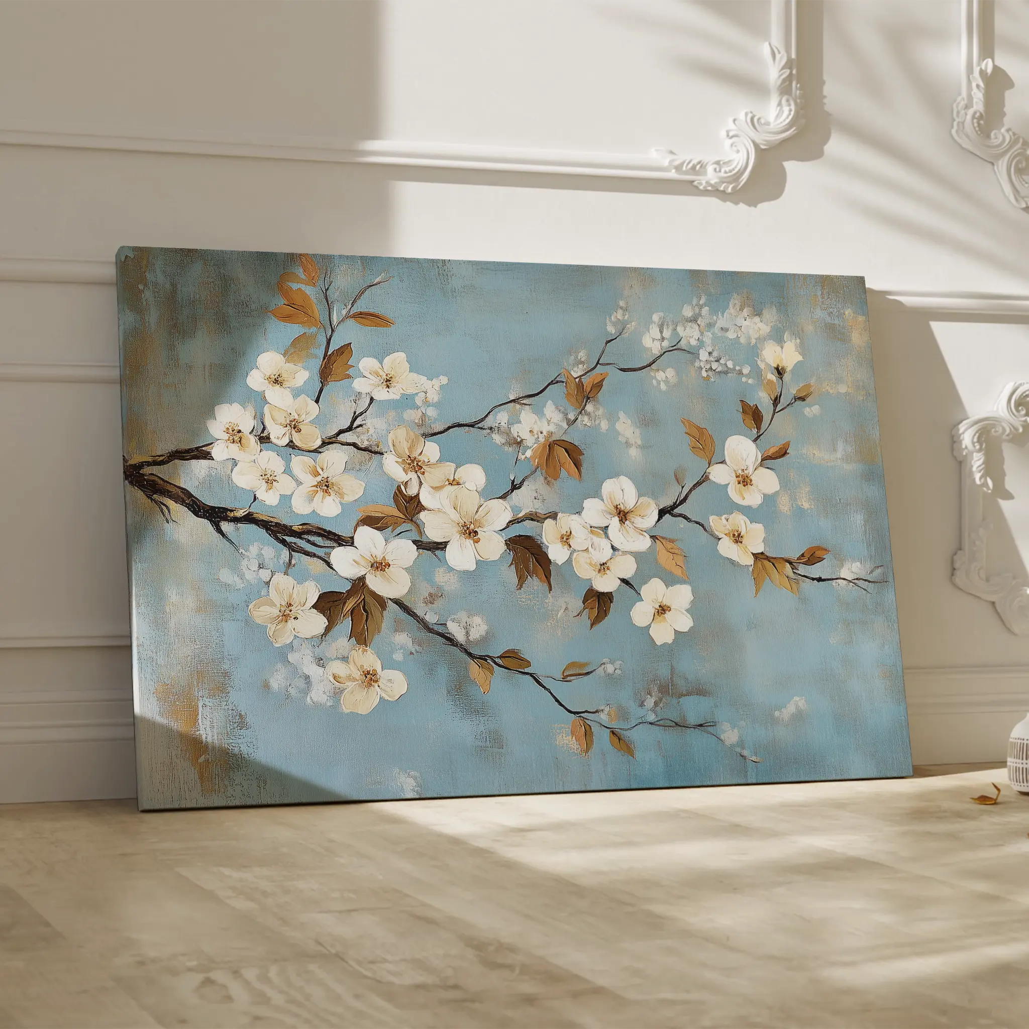 Floral Canvas Wall Art WAD908-F 90 x 60 cm / Stretched on hidden frame