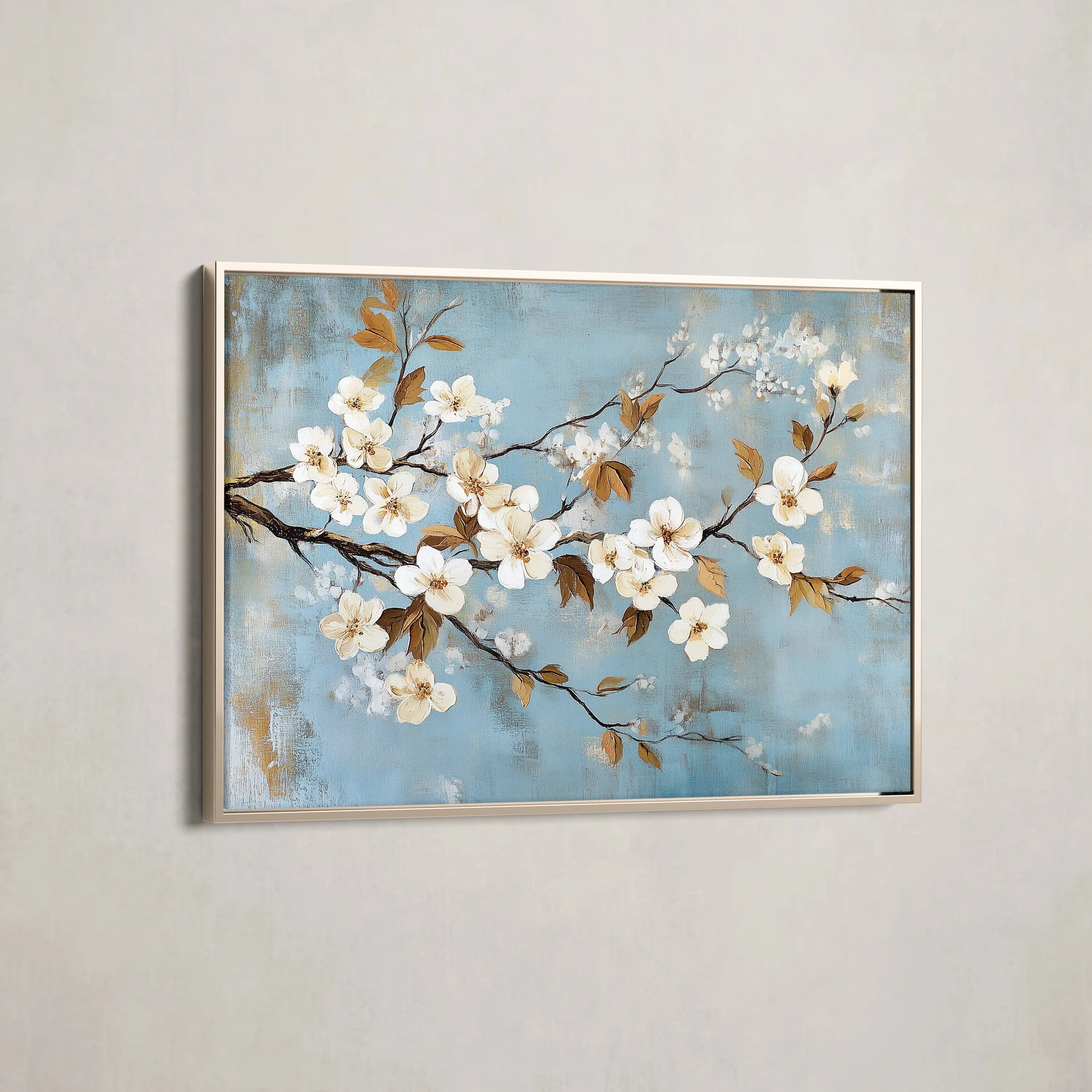 Floral Canvas Wall Art WAD908-F 90 x 60 cm / Stretched on hidden frame