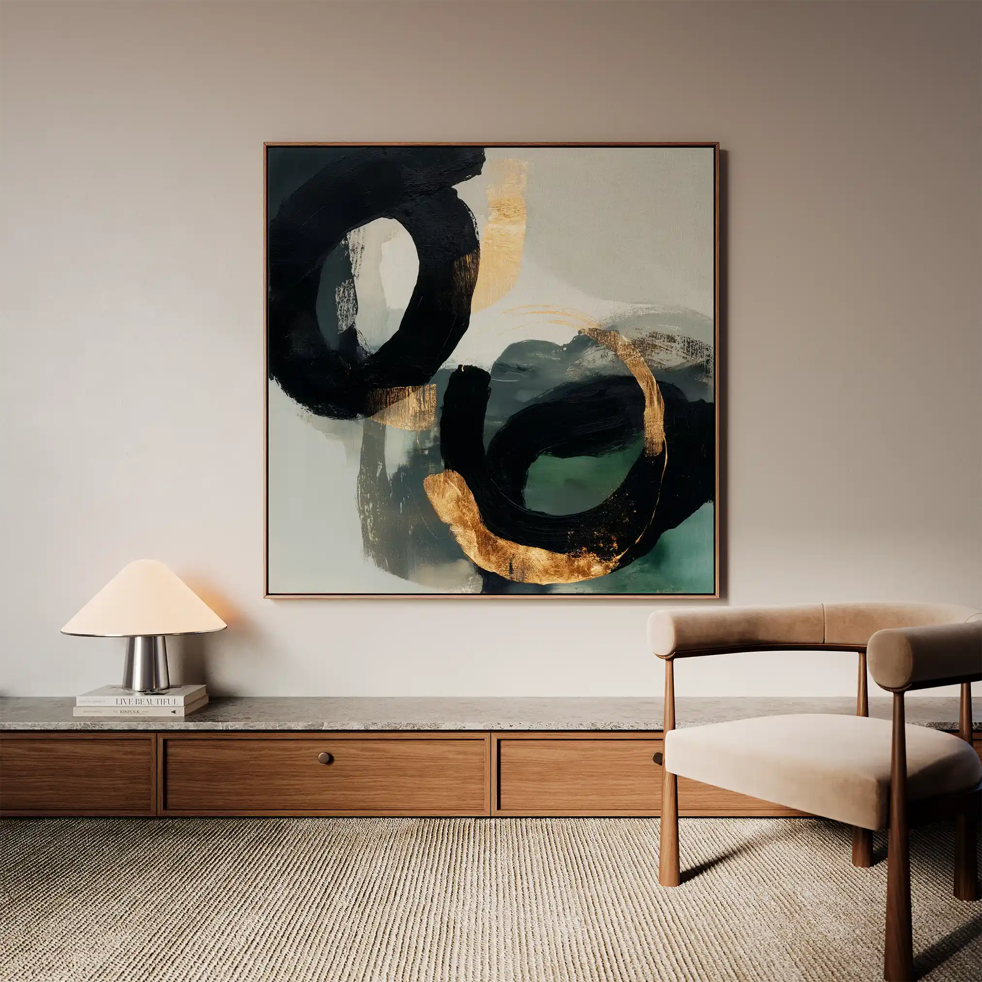 Abstract 909 Canvas Art 60 x 60 cm / Stretched on hidden frame