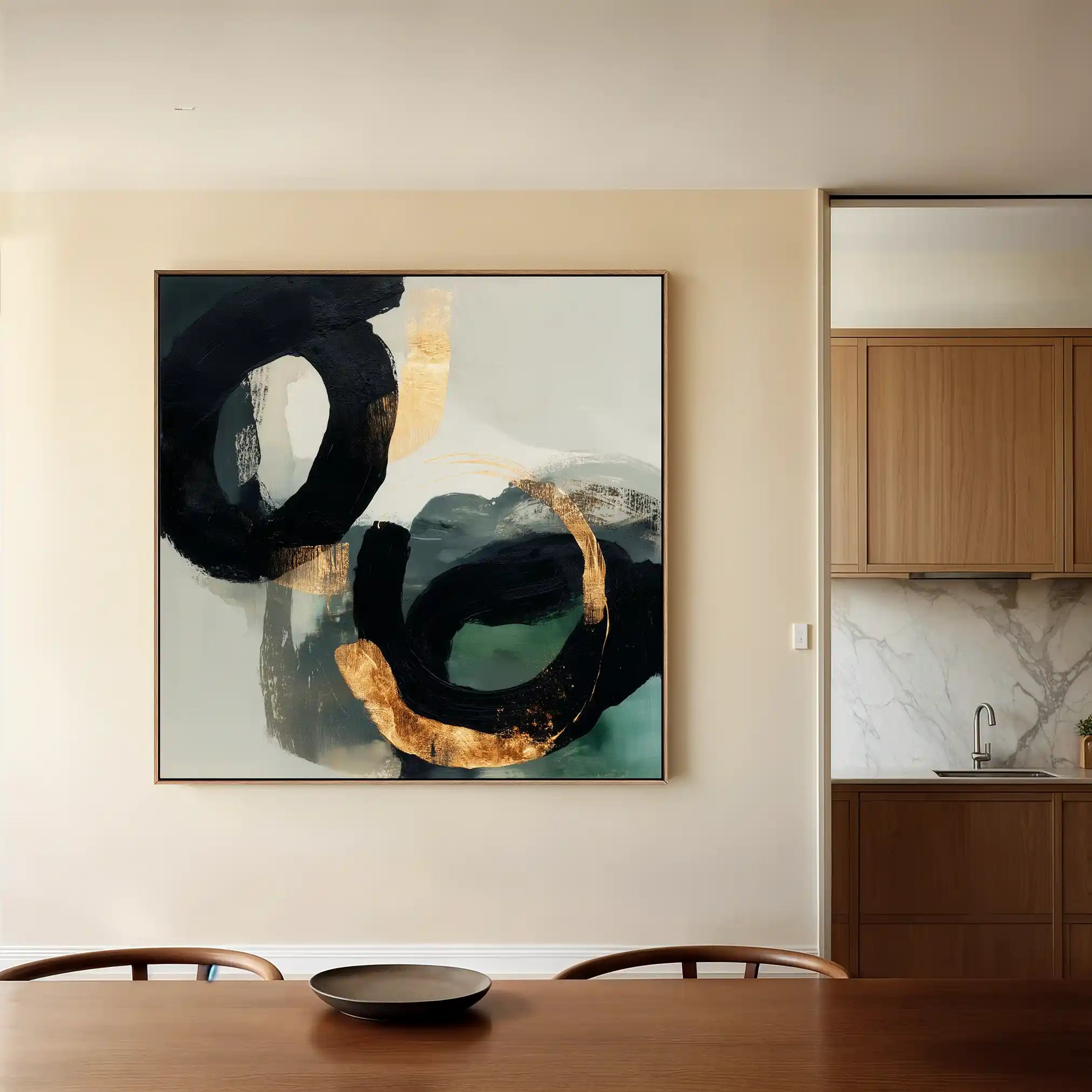 Abstract 909 Canvas Art 60 x 60 cm / Stretched on hidden frame