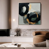 Abstract 909 Canvas Art 60 x 60 cm / Stretched on hidden frame