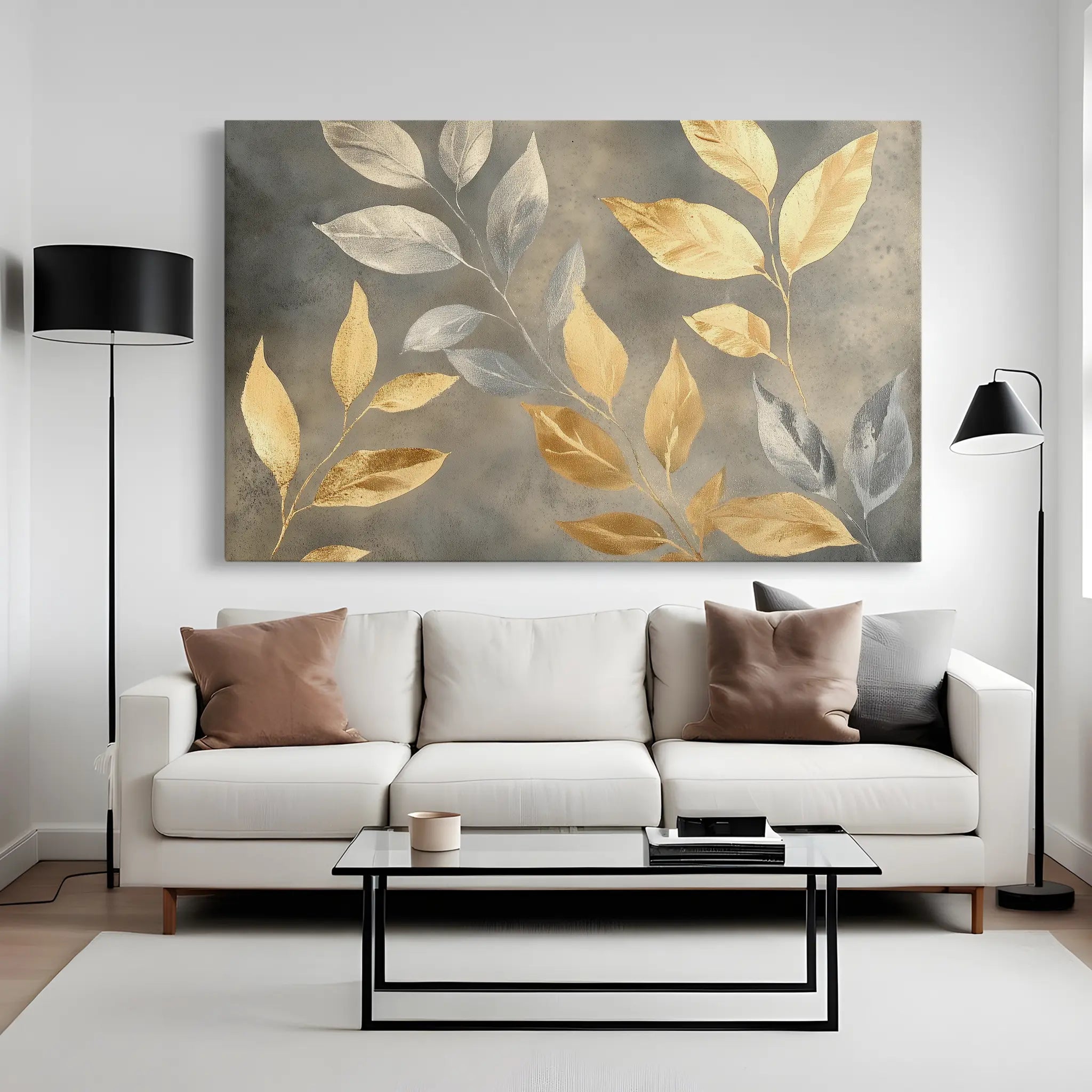 Floral Canvas Wall Art WAD909-F 90 x 60 cm / Stretched on hidden frame