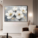 Floral Canvas Wall Art WAD910-F 90 x 60 cm / Stretched on hidden frame