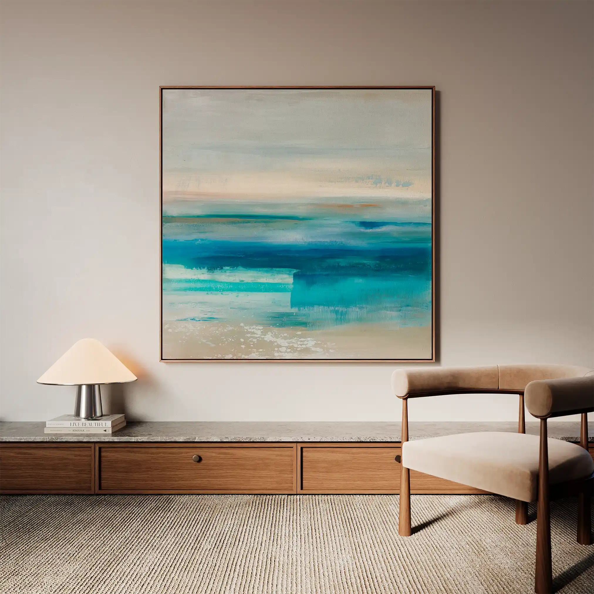 Abstract 913 Canvas Art 60 x 60 cm / Stretched on hidden frame