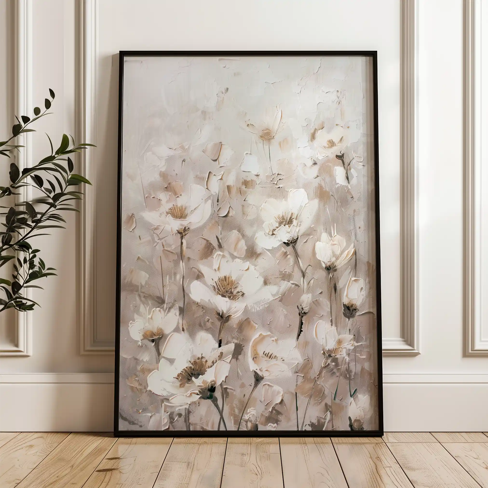 Floral Canvas Wall Art WAD913-F 90 x 60 cm / Stretched on hidden frame