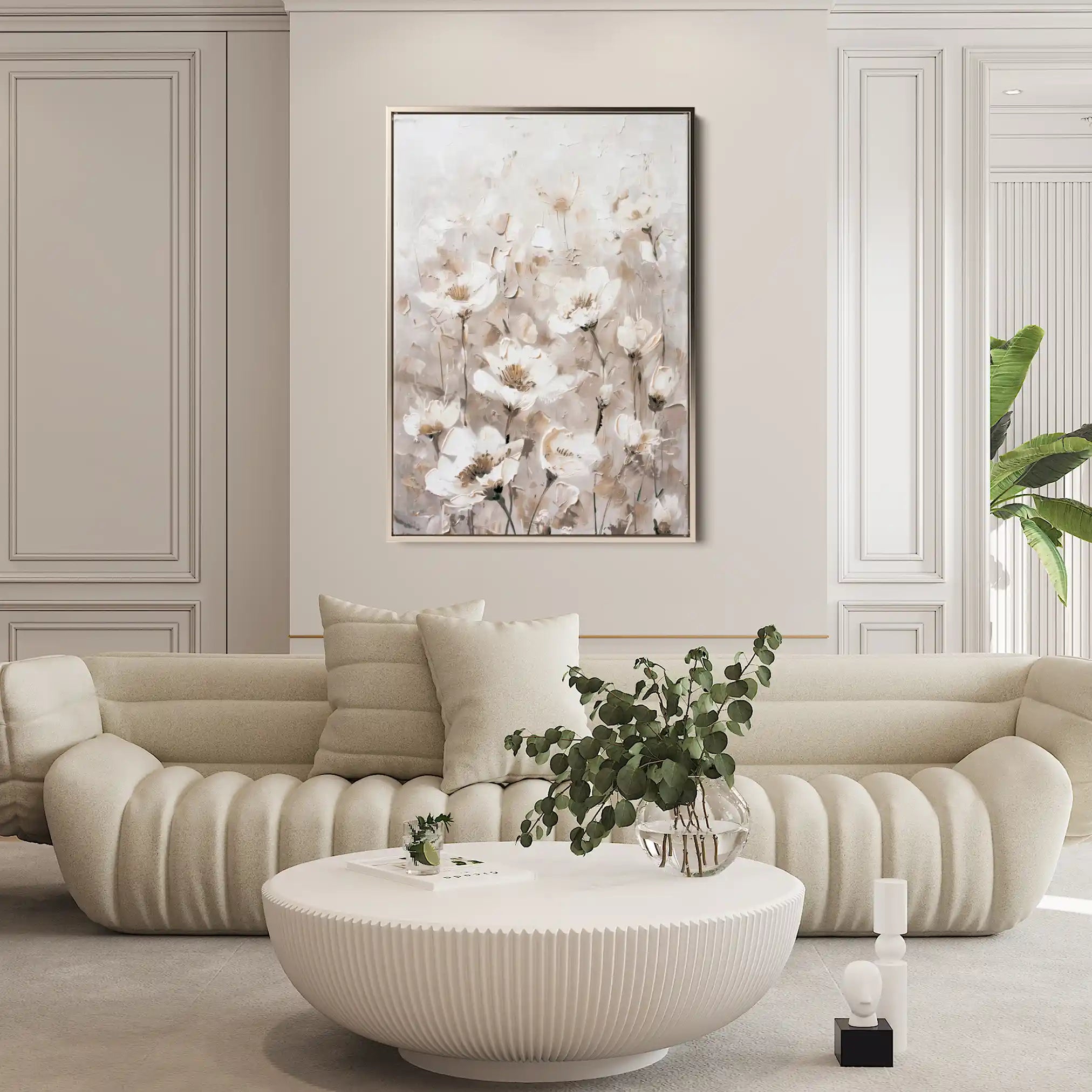 Floral Canvas Wall Art WAD913-F 90 x 60 cm / Stretched on hidden frame