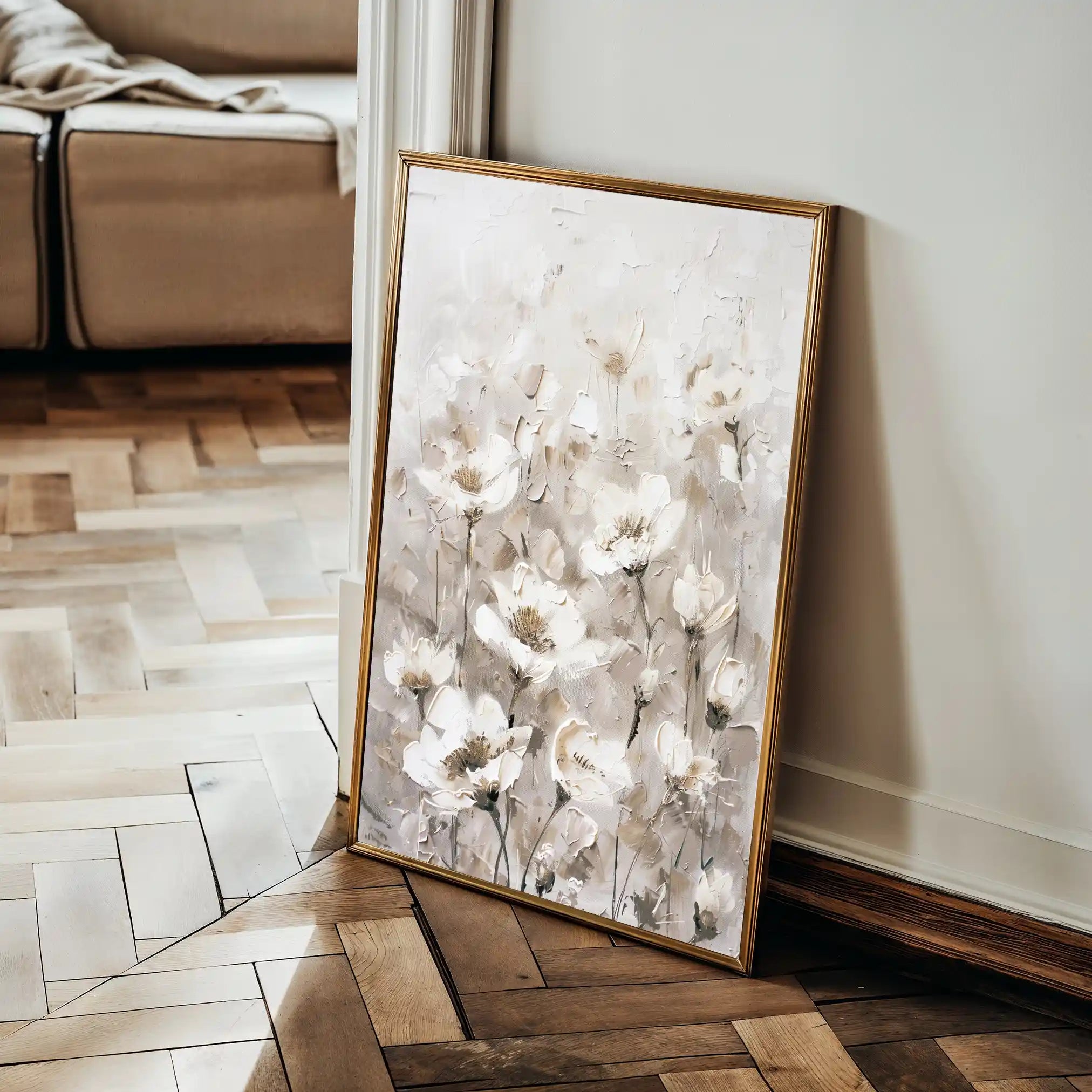 Floral Canvas Wall Art WAD913-F 90 x 60 cm / Stretched on hidden frame