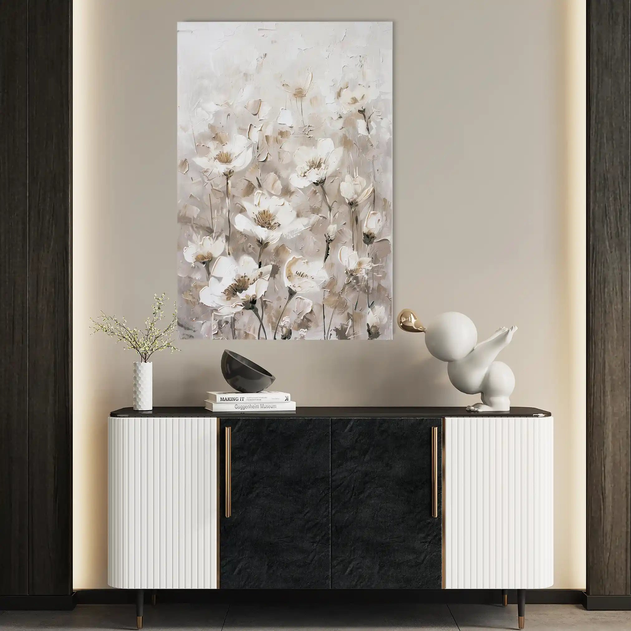Floral Canvas Wall Art WAD913-F 90 x 60 cm / Stretched on hidden frame