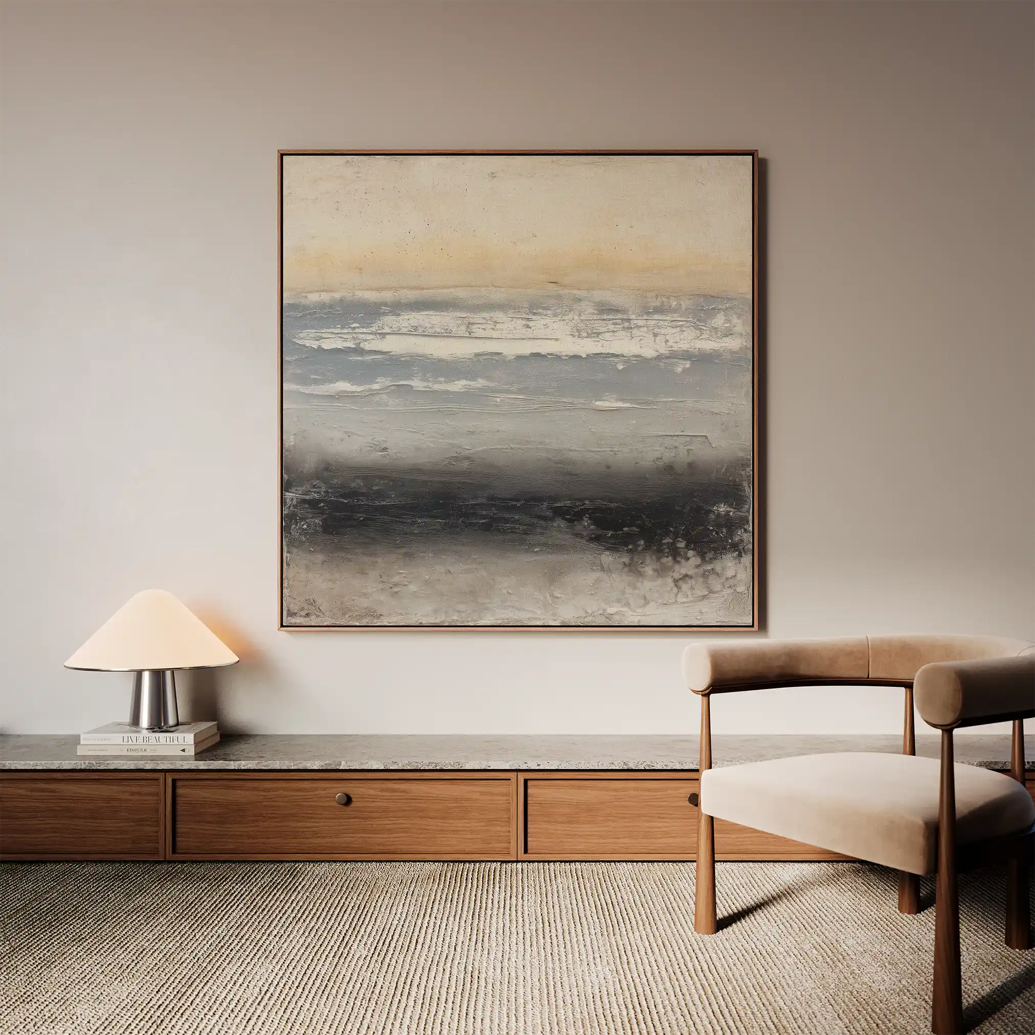 Abstract 915 Canvas Art 60 x 60 cm / Stretched on hidden frame