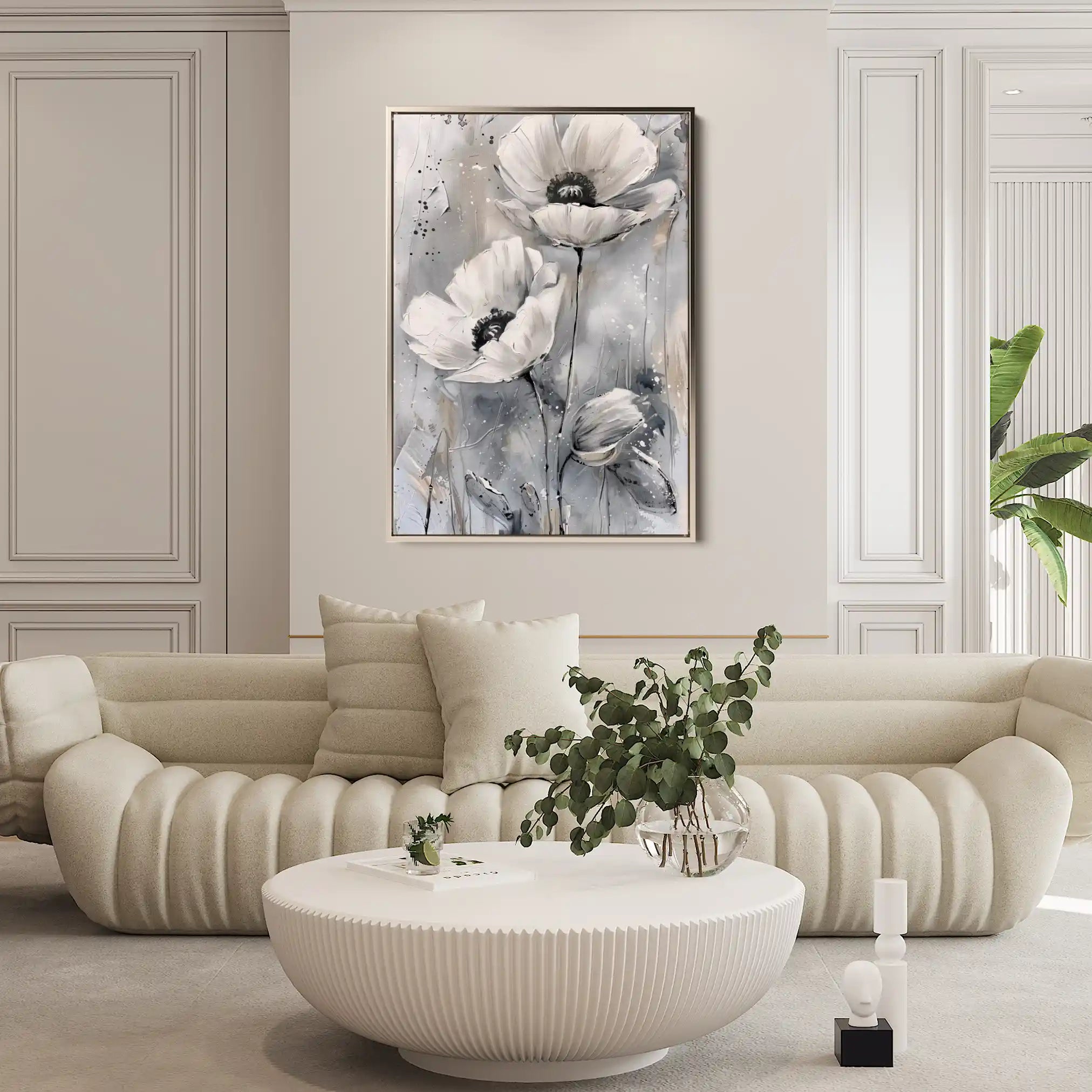 Floral Canvas Wall Art WAD916-F 90 x 60 cm / Stretched on hidden frame