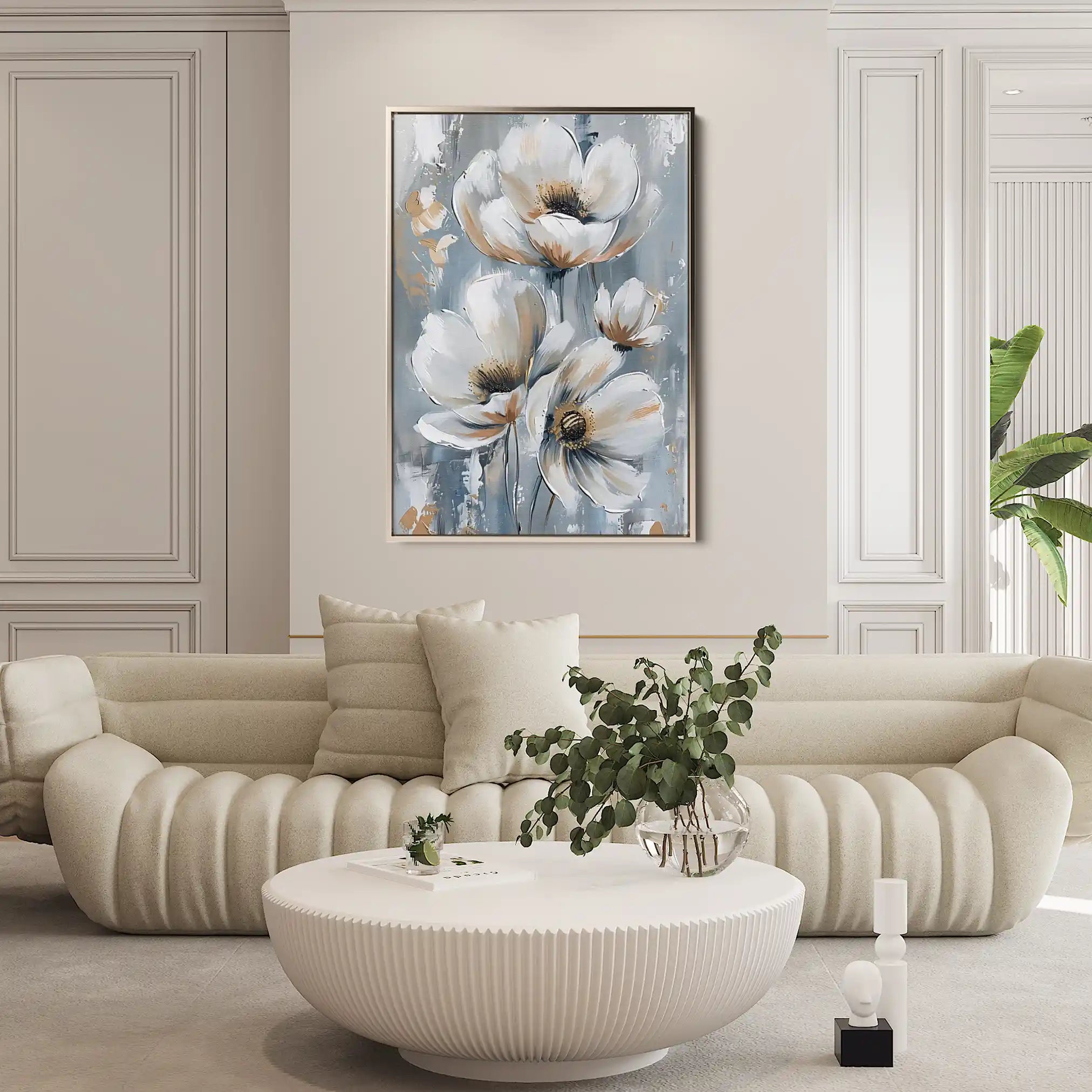 Floral Canvas Wall Art WAD919-F 90 x 60 cm / Stretched on hidden frame