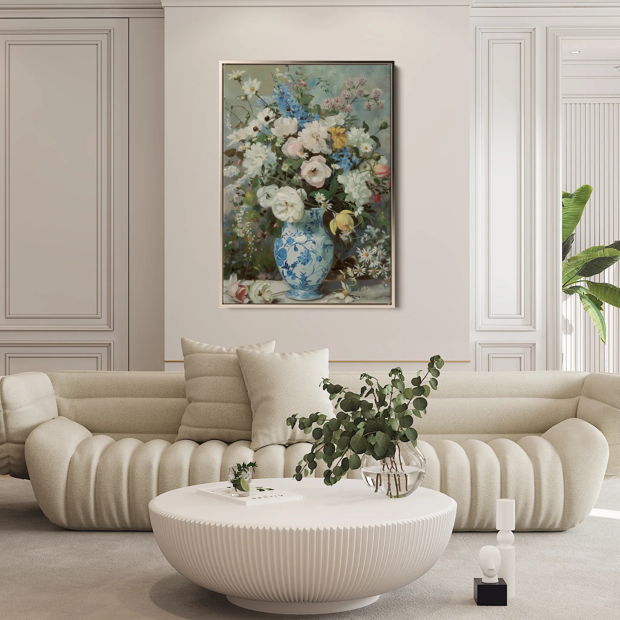 Floral Canvas Wall Art WAD921-F 90 x 60 cm / Stretched on hidden frame