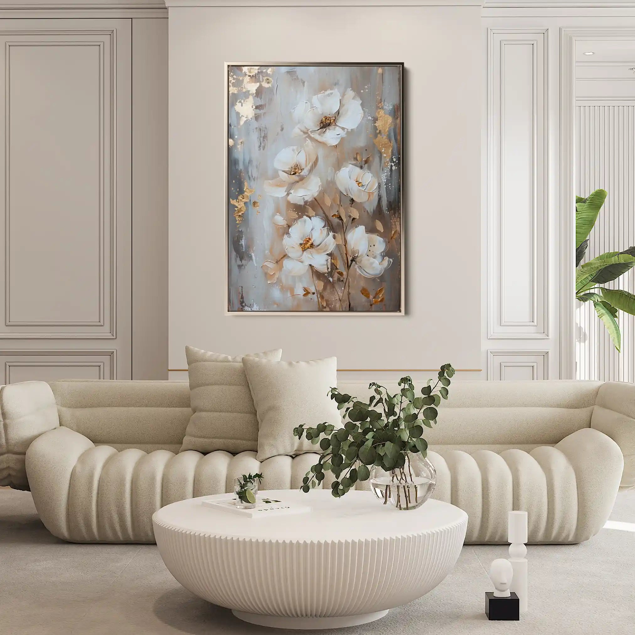 Floral Canvas Wall Art WAD922-F 90 x 60 cm / Stretched on hidden frame
