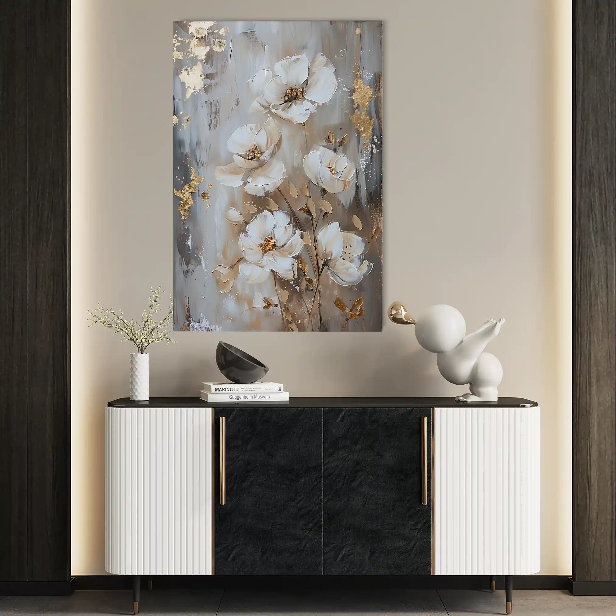 Floral Canvas Wall Art WAD922-F 90 x 60 cm / Stretched on hidden frame