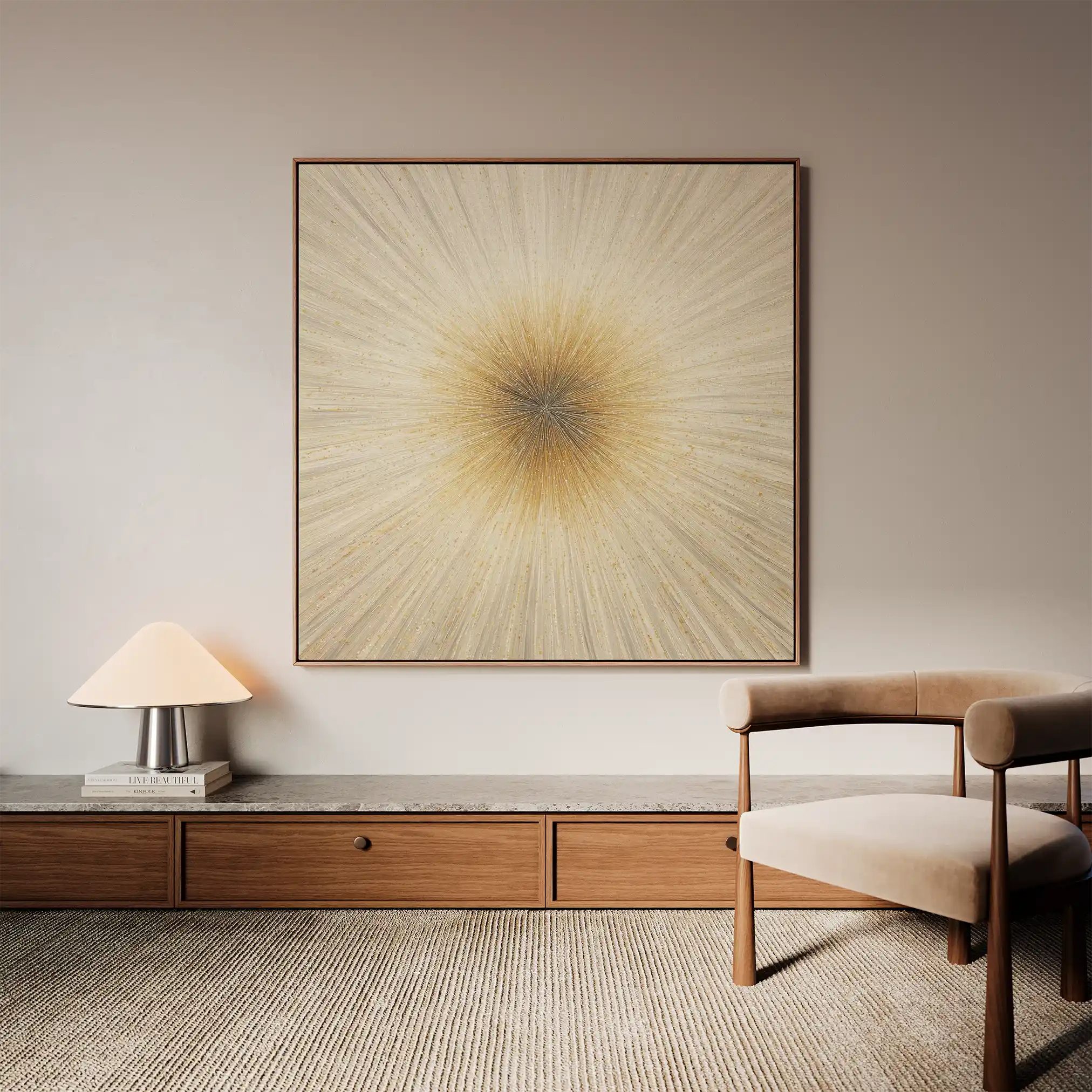Abstract 923 Canvas Art 60 x 60 cm / Stretched on hidden frame