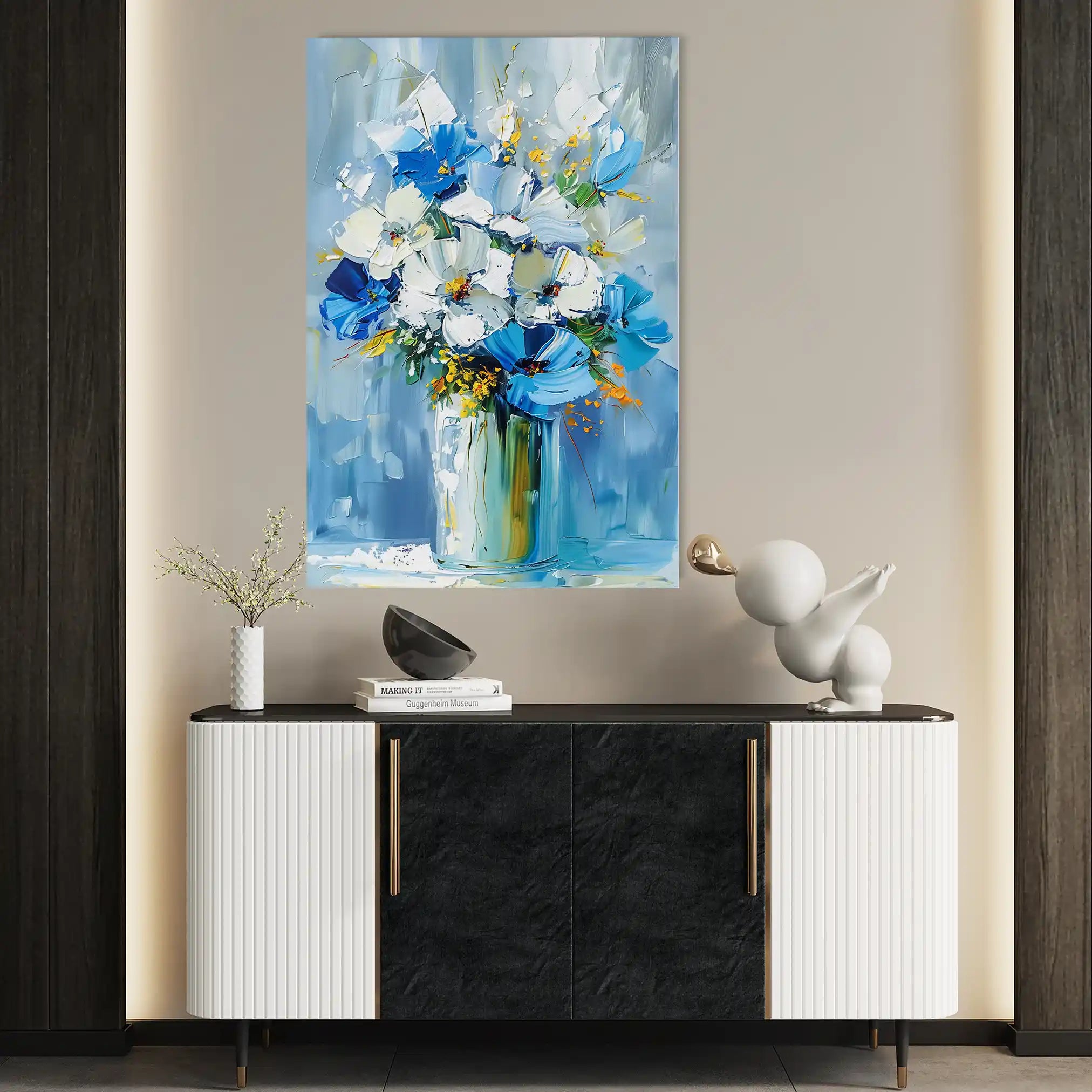 Floral Canvas Wall Art WAD925-F 90 x 60 cm / Stretched on hidden frame