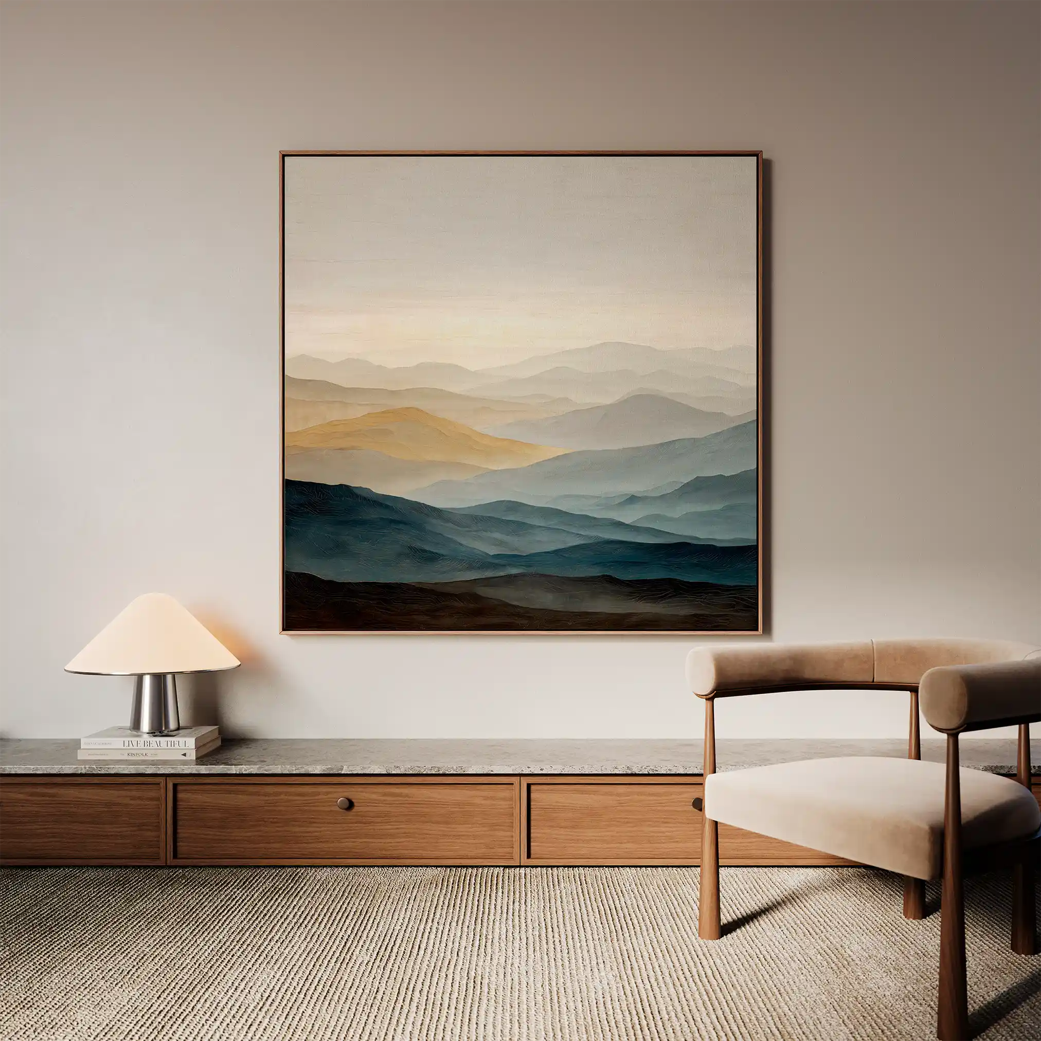 Abstract 926 Canvas Art 60 x 60 cm / Stretched on hidden frame