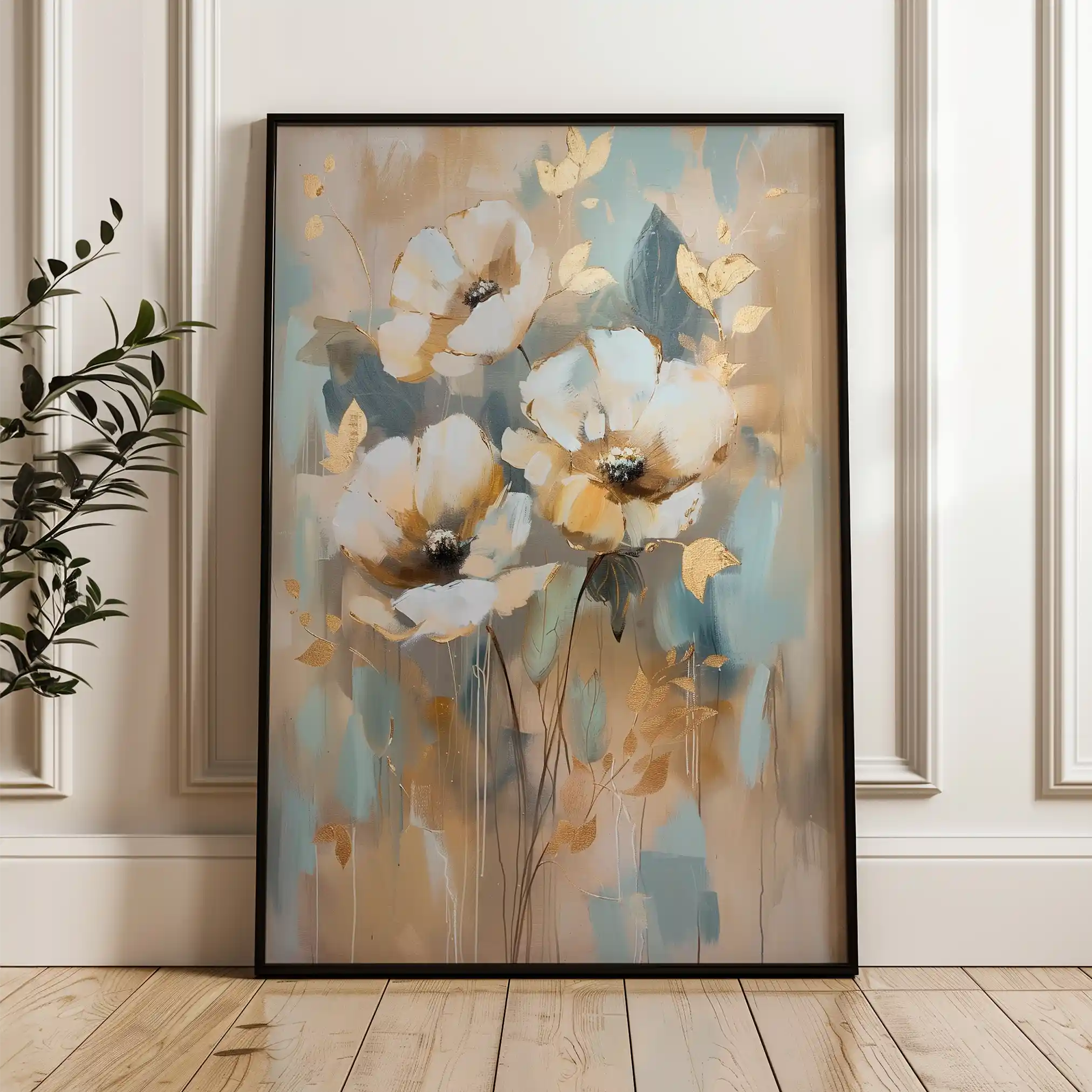 Floral Canvas Wall Art WAD926-F 90 x 60 cm / Stretched on hidden frame