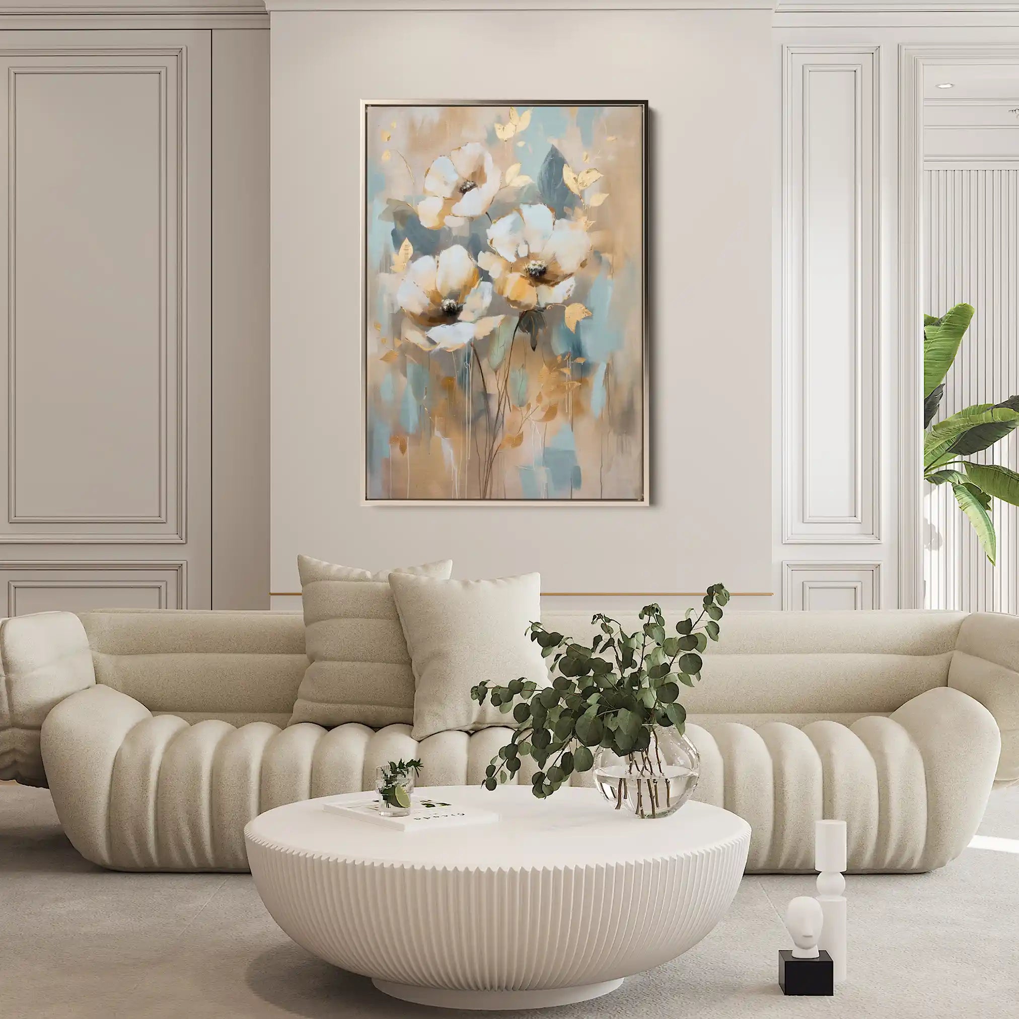 Floral Canvas Wall Art WAD926-F 90 x 60 cm / Stretched on hidden frame