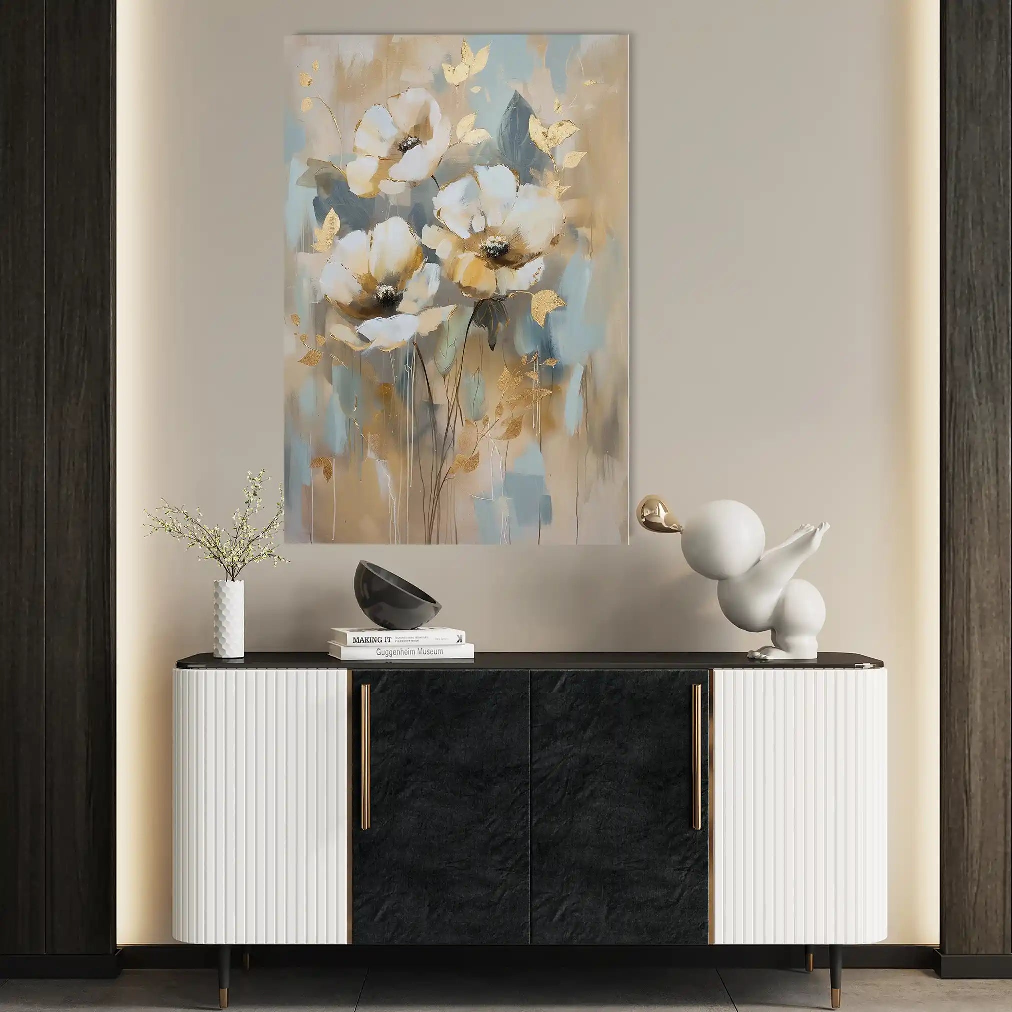 Floral Canvas Wall Art WAD926-F 90 x 60 cm / Stretched on hidden frame
