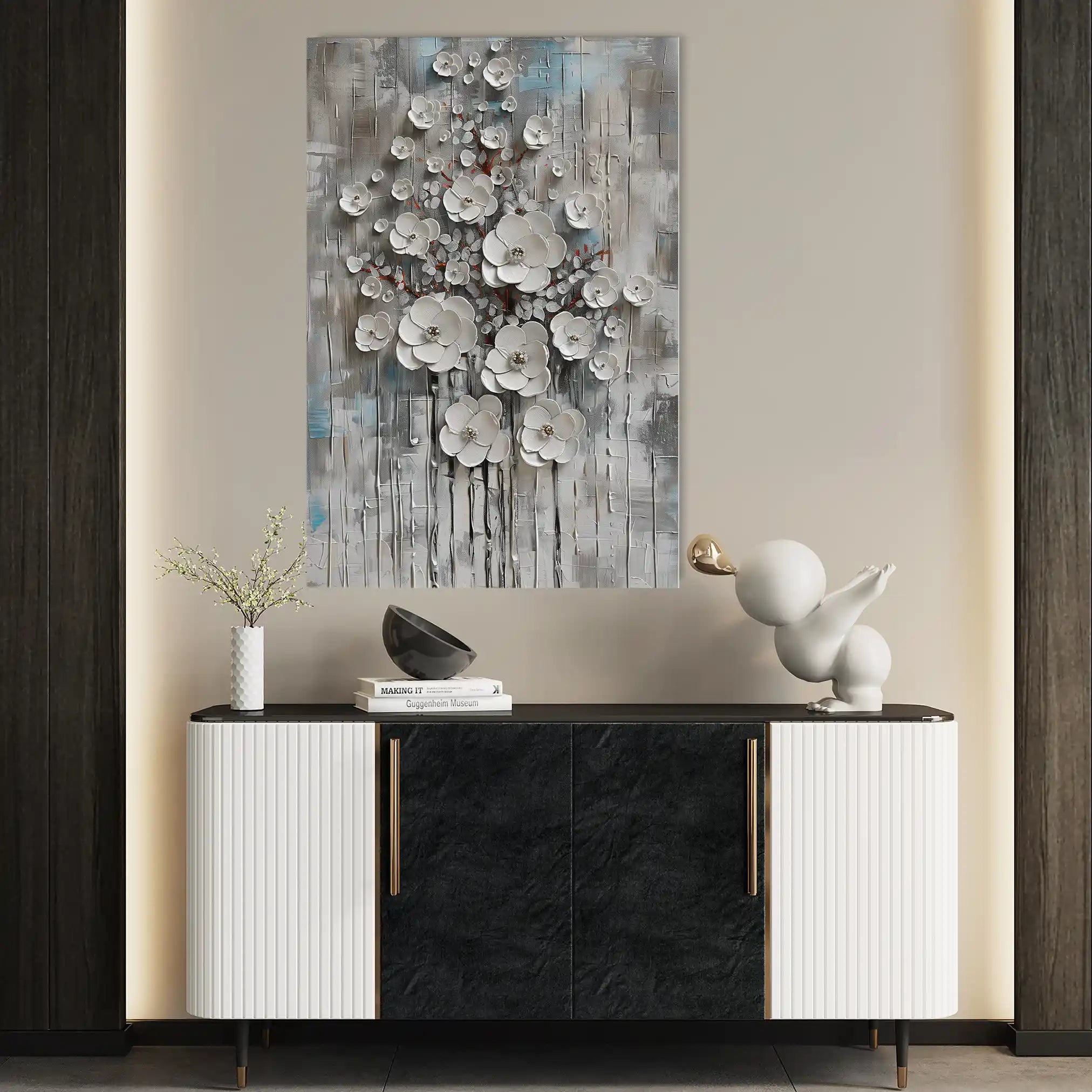 Floral Canvas Wall Art WAD927-F 90 x 60 cm / Stretched on hidden frame