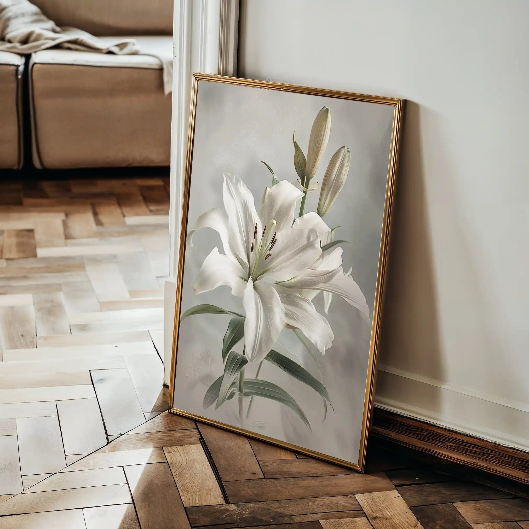 Floral Canvas Wall Art WAD932-F 90 x 60 cm / Stretched on hidden frame