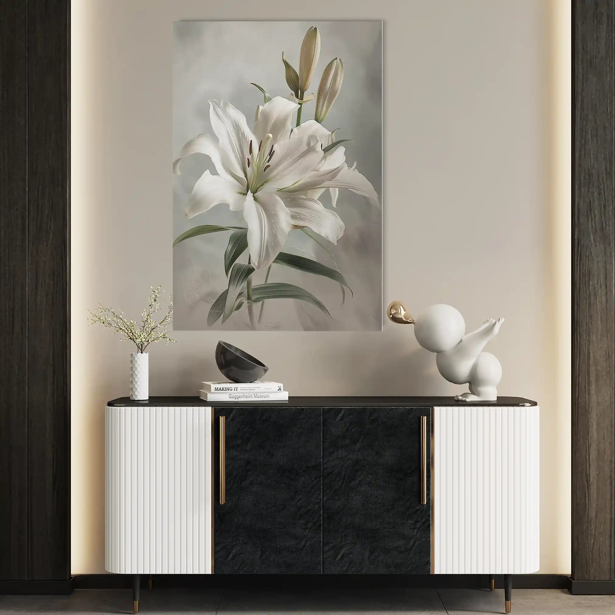 Floral Canvas Wall Art WAD932-F 90 x 60 cm / Stretched on hidden frame