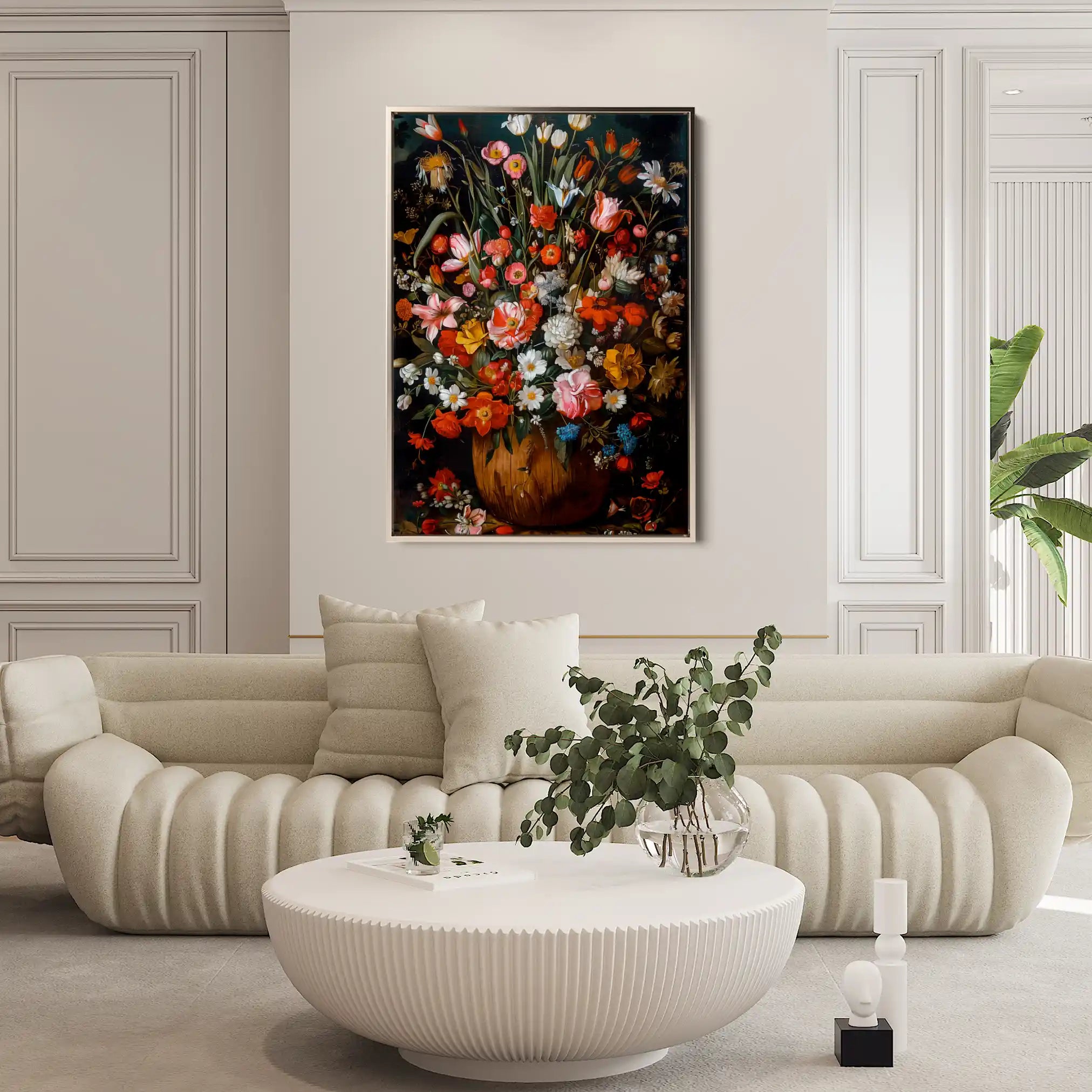 Floral Canvas Wall Art WAD936-F 90 x 60 cm / Stretched on hidden frame