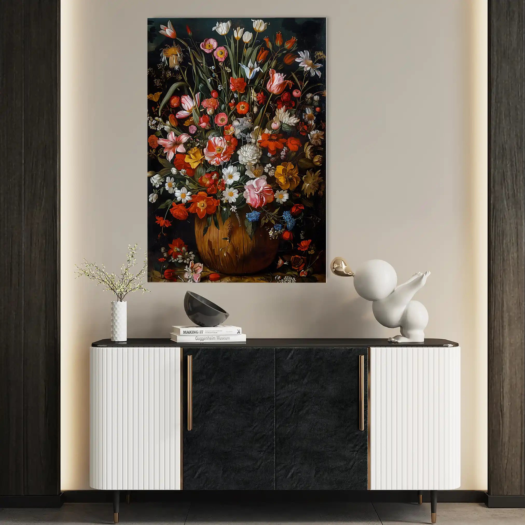 Floral Canvas Wall Art WAD936-F 90 x 60 cm / Stretched on hidden frame