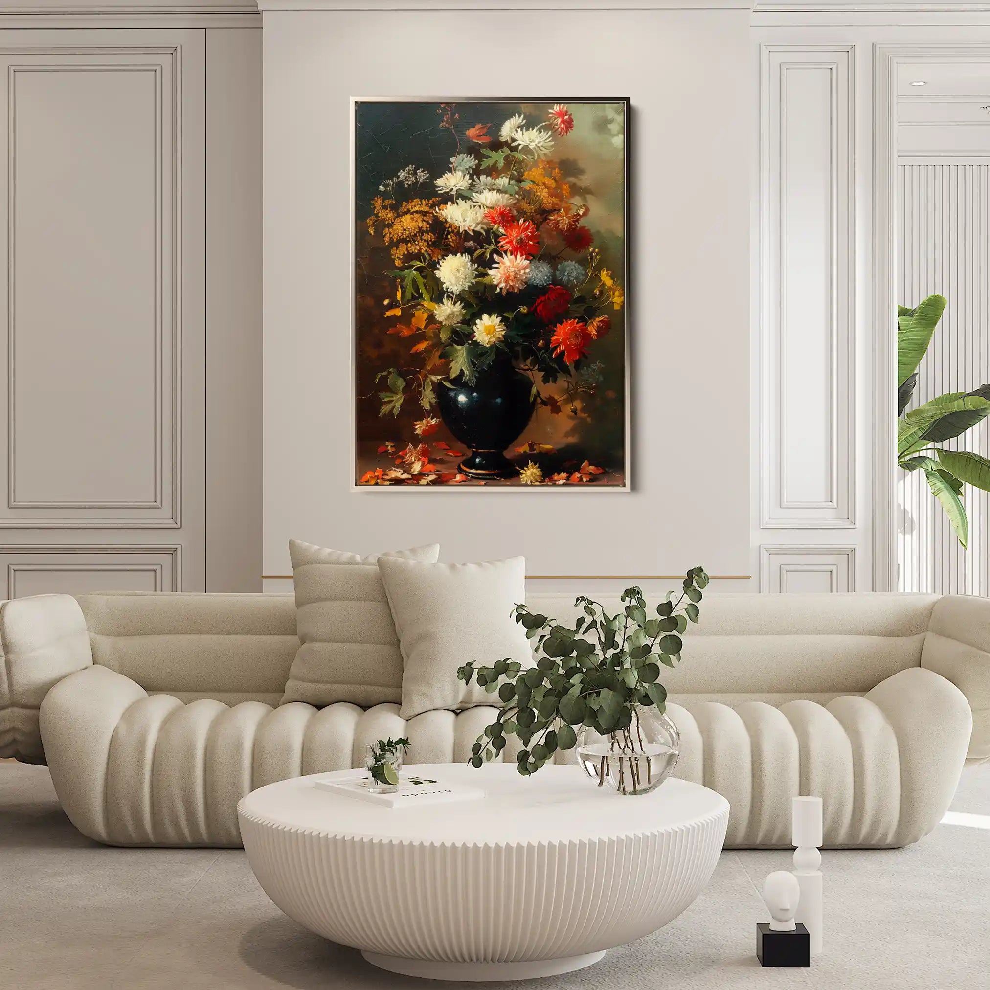 Floral Canvas Wall Art WAD937-F 90 x 60 cm / Stretched on hidden frame