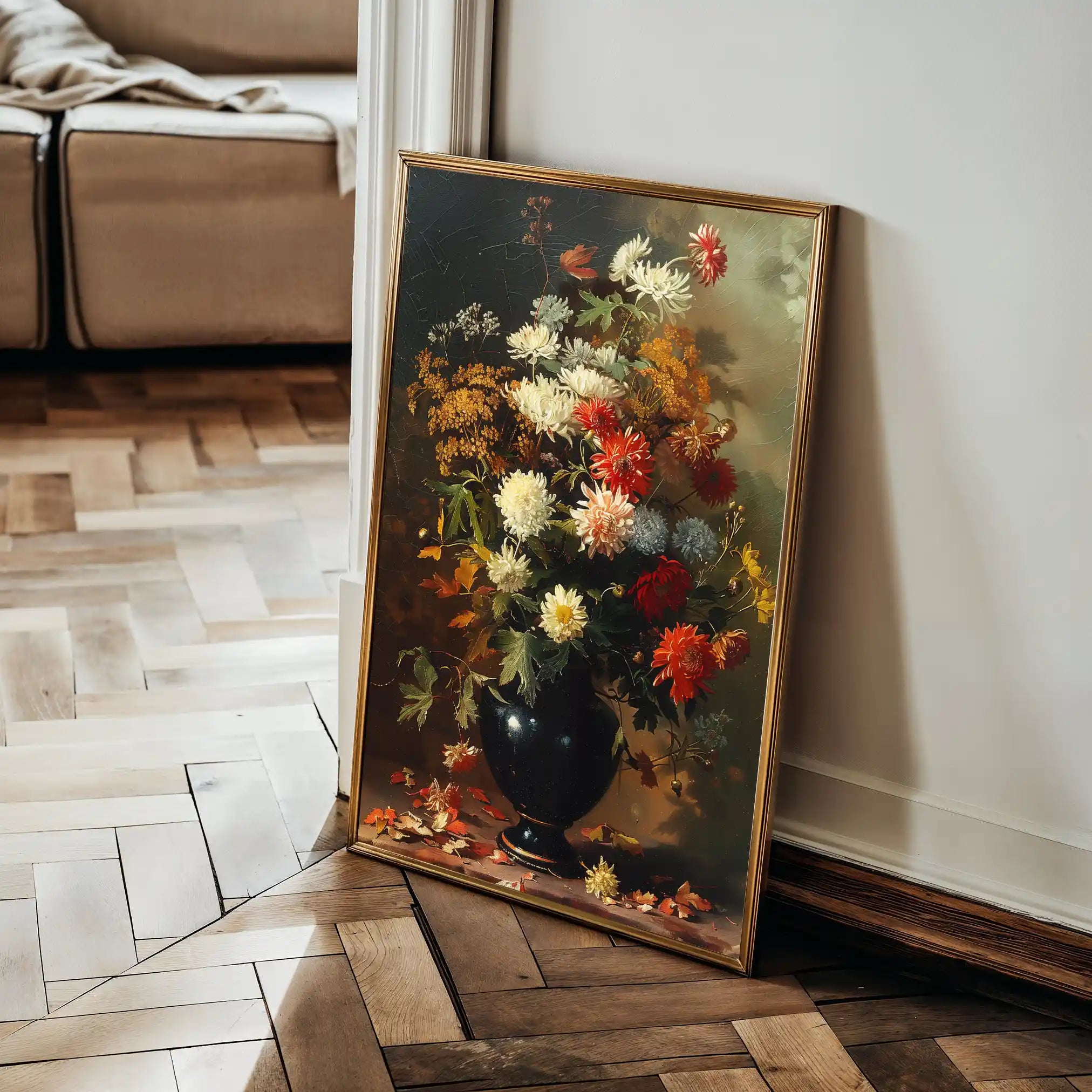Floral Canvas Wall Art WAD937-F 90 x 60 cm / Stretched on hidden frame