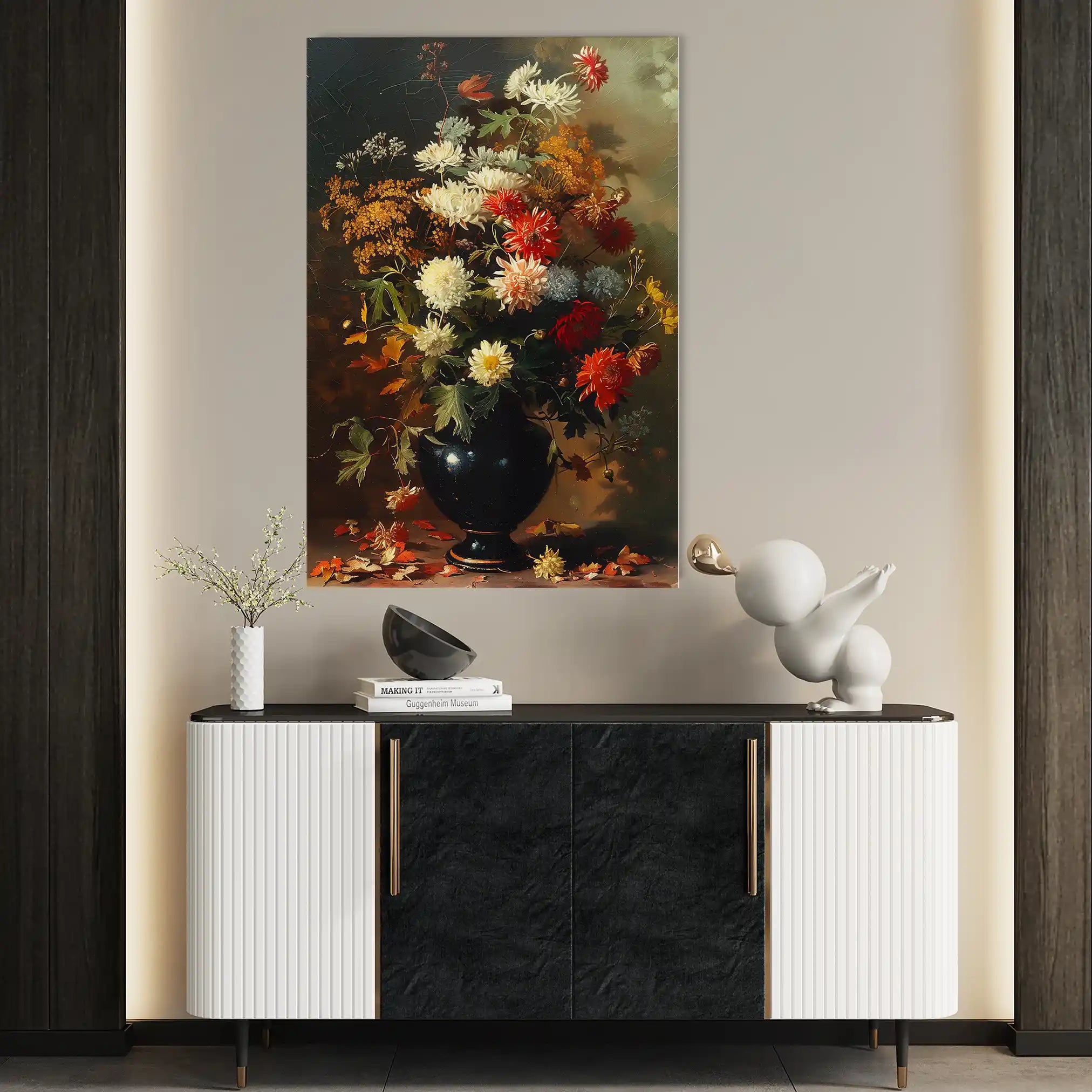 Floral Canvas Wall Art WAD937-F 90 x 60 cm / Stretched on hidden frame