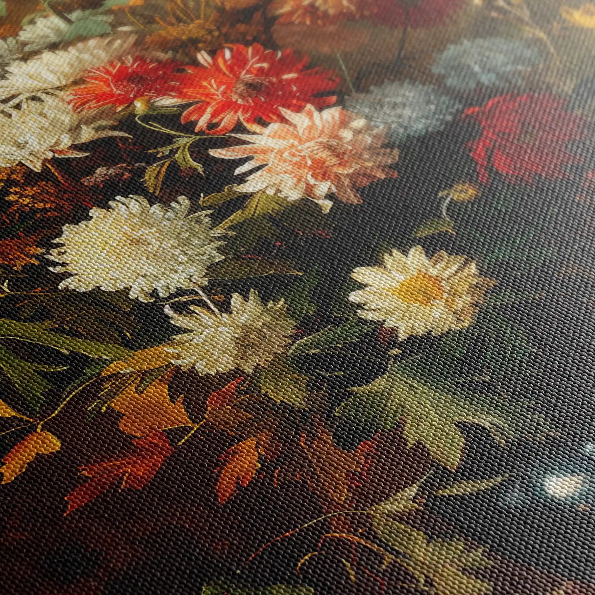 Floral Canvas Wall Art WAD937-F 90 x 60 cm / Stretched on hidden frame