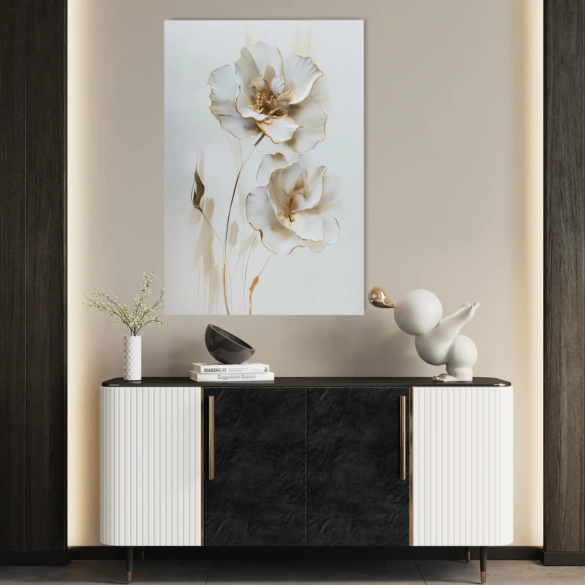 Floral Canvas Wall Art WAD938-F 90 x 60 cm / Stretched on hidden frame