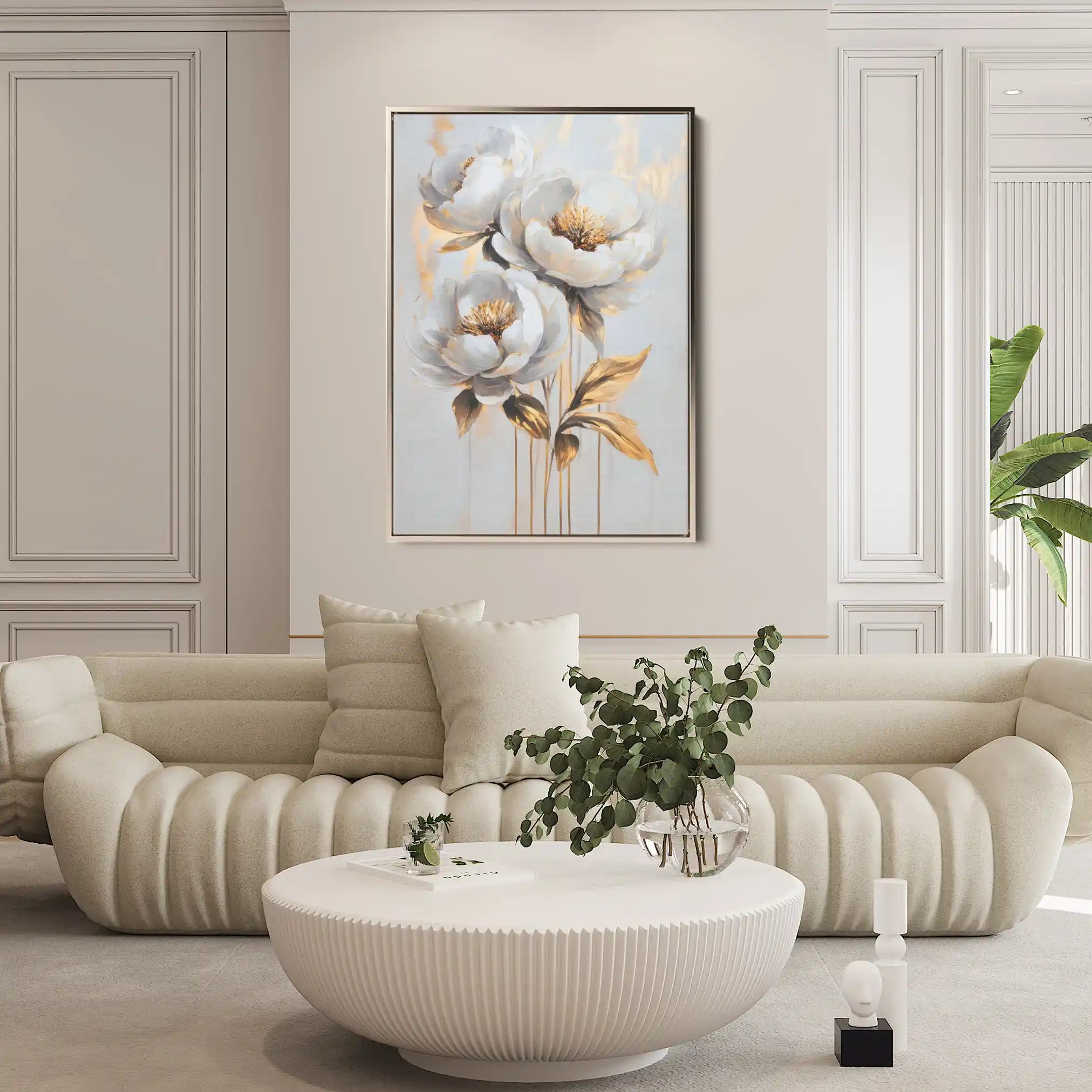 Floral Canvas Wall Art WAD939-F 90 x 60 cm / Stretched on hidden frame