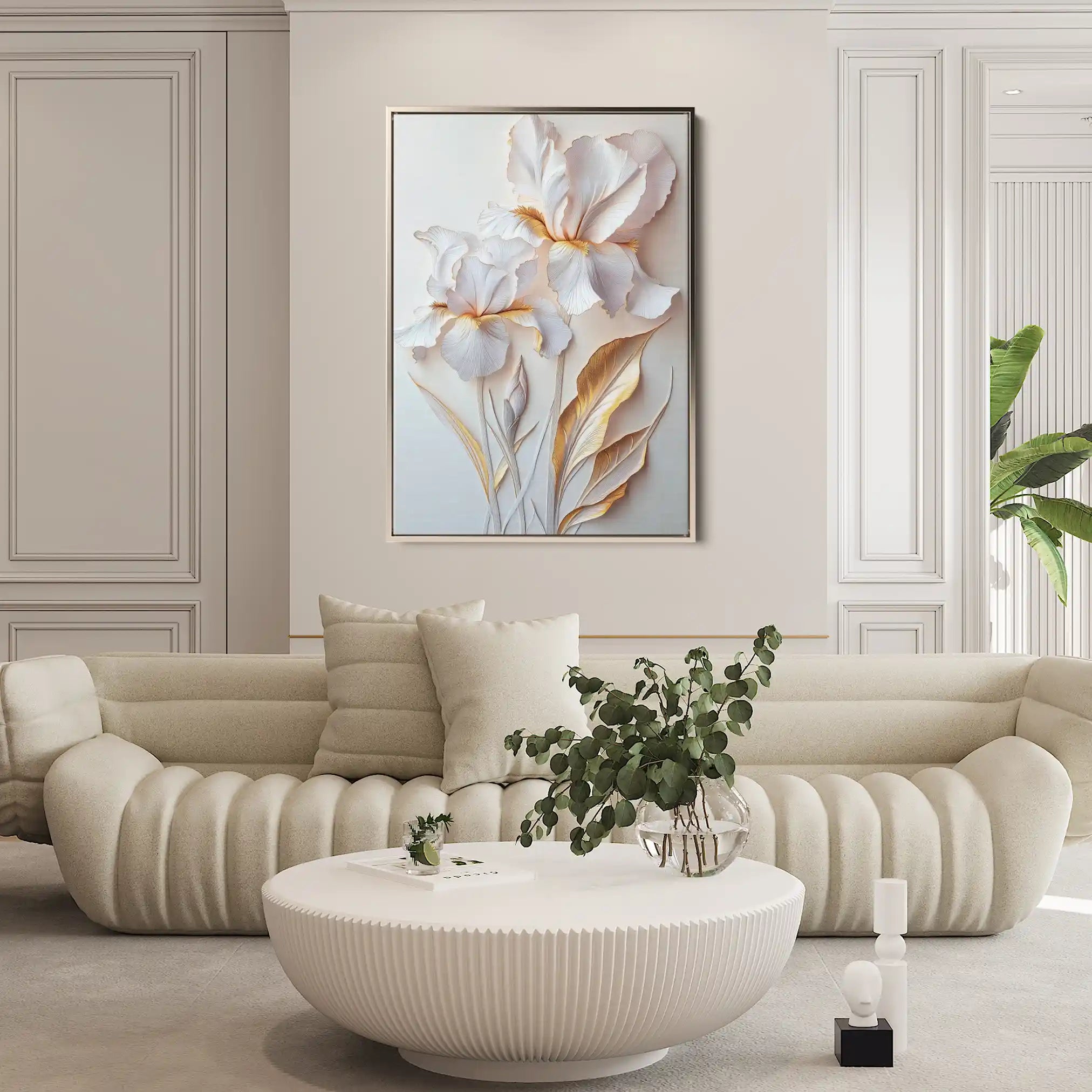 Floral Canvas Wall Art WAD940-F 90 x 60 cm / Stretched on hidden frame