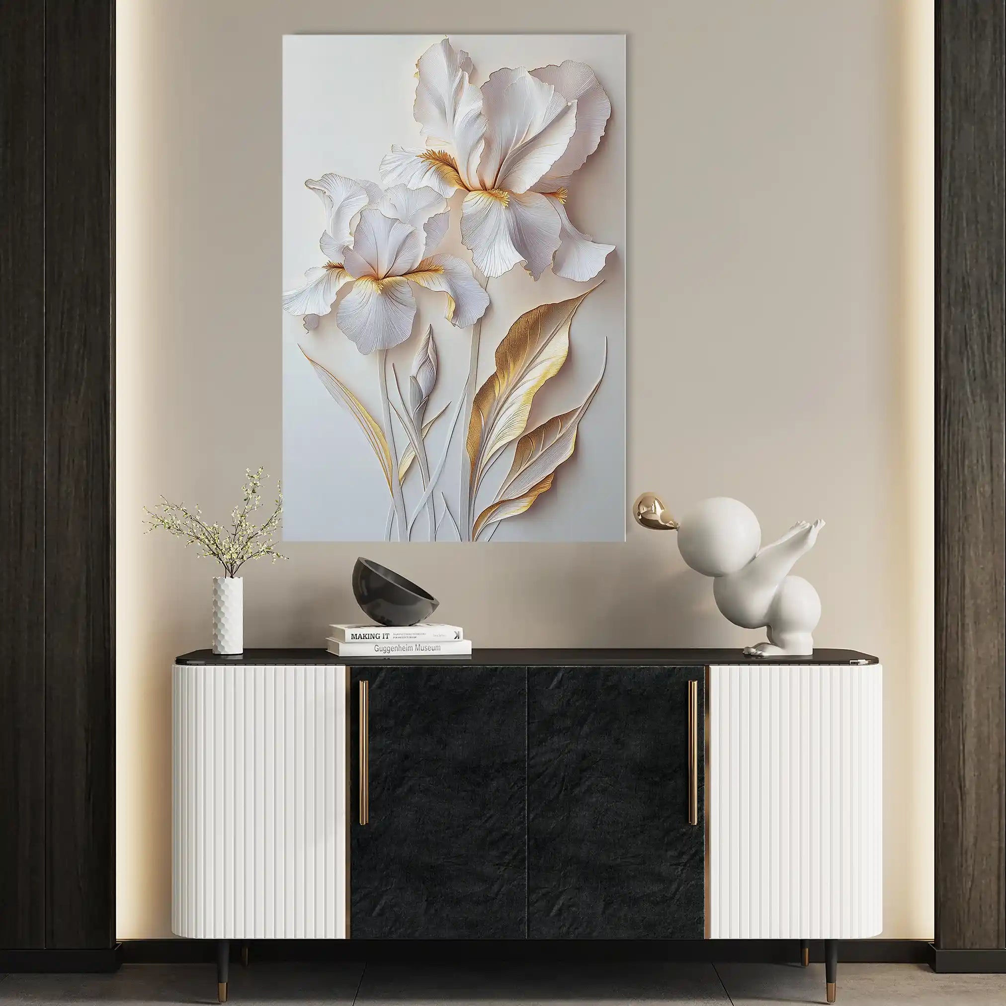 Floral Canvas Wall Art WAD940-F 90 x 60 cm / Stretched on hidden frame