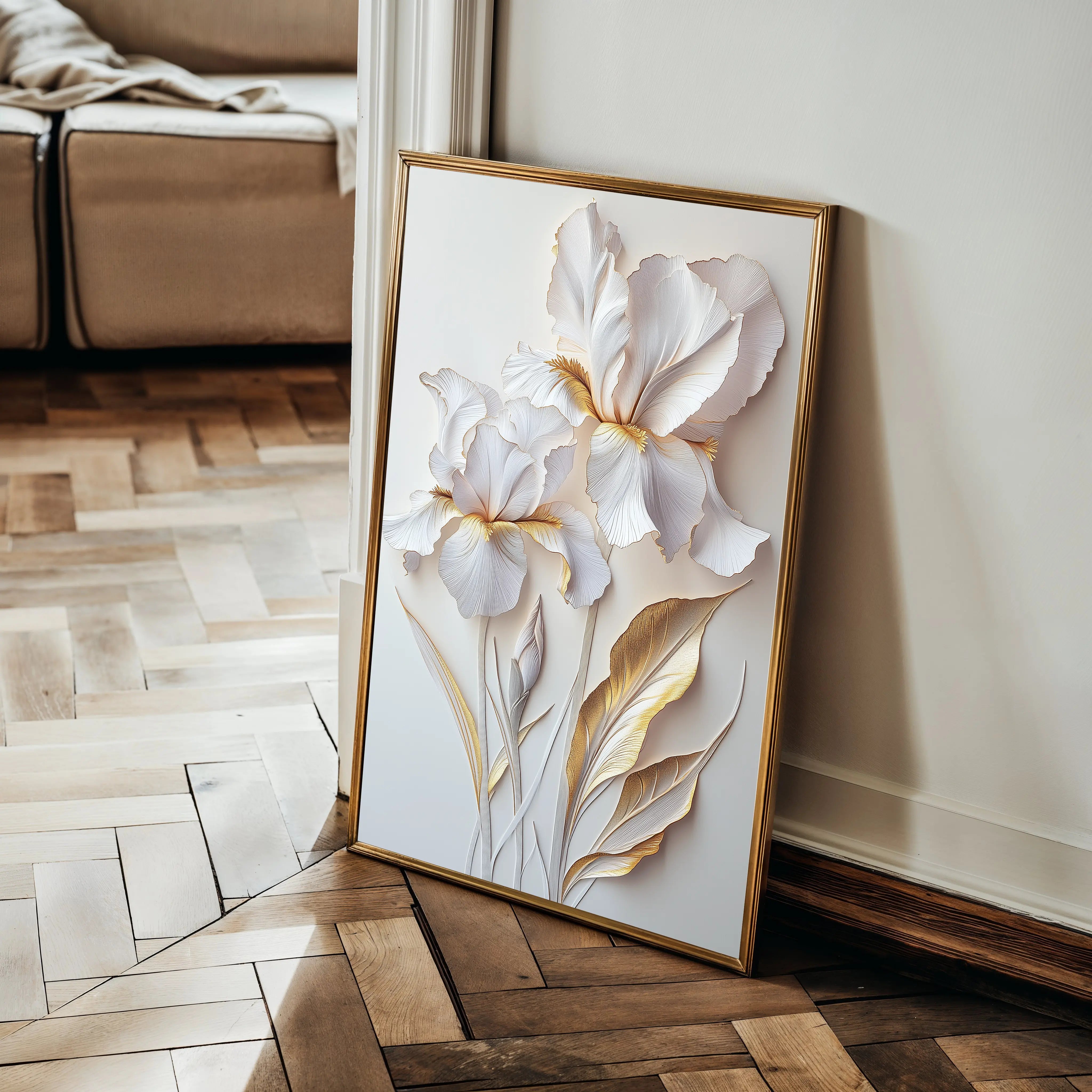 Floral Canvas Wall Art WAD940-F 90 x 60 cm / Stretched on hidden frame