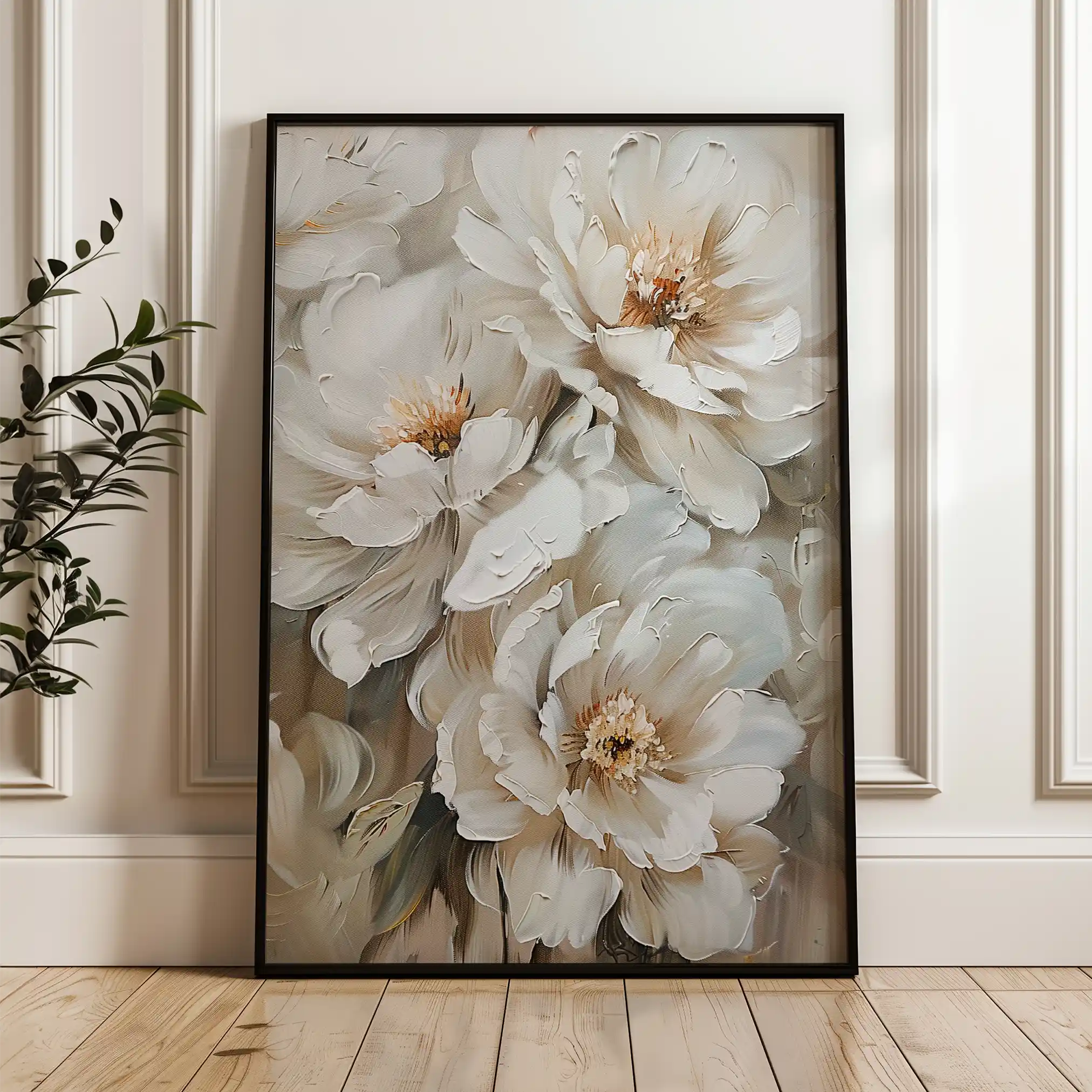 Floral Canvas Wall Art WAD941-F 90 x 60 cm / Stretched on hidden frame