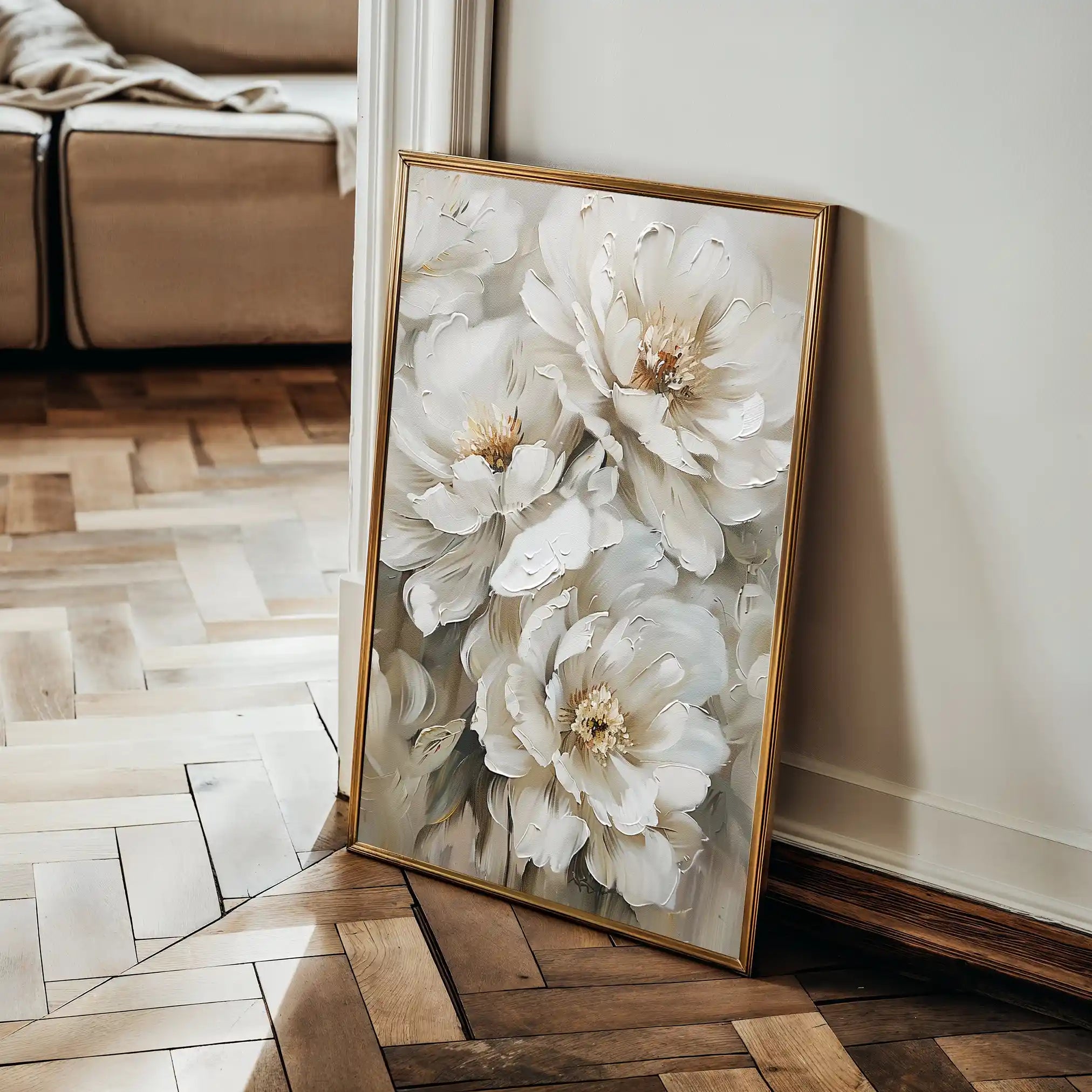 Floral Canvas Wall Art WAD941-F 90 x 60 cm / Stretched on hidden frame