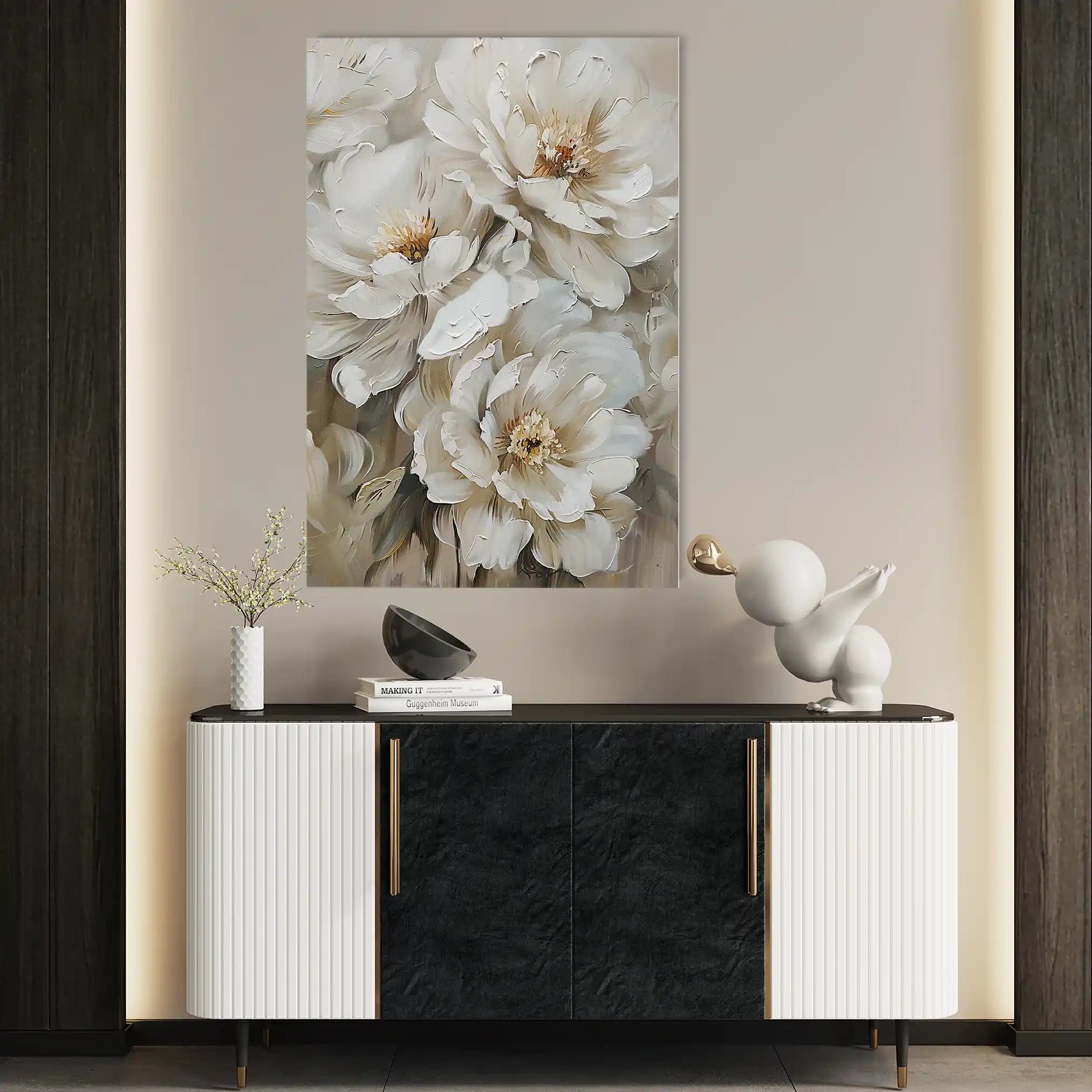 Floral Canvas Wall Art WAD941-F 90 x 60 cm / Stretched on hidden frame