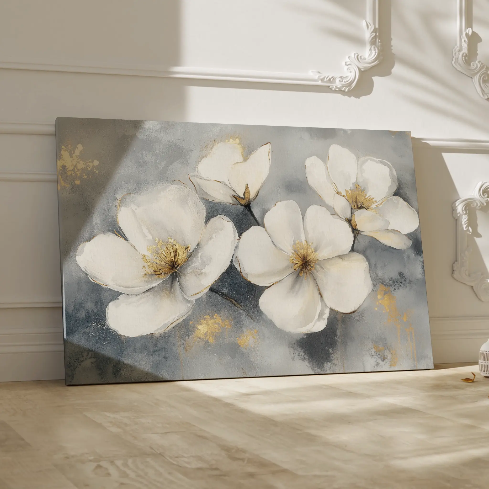 Floral Canvas Wall Art WAD942-F 90 x 60 cm / Stretched on hidden frame