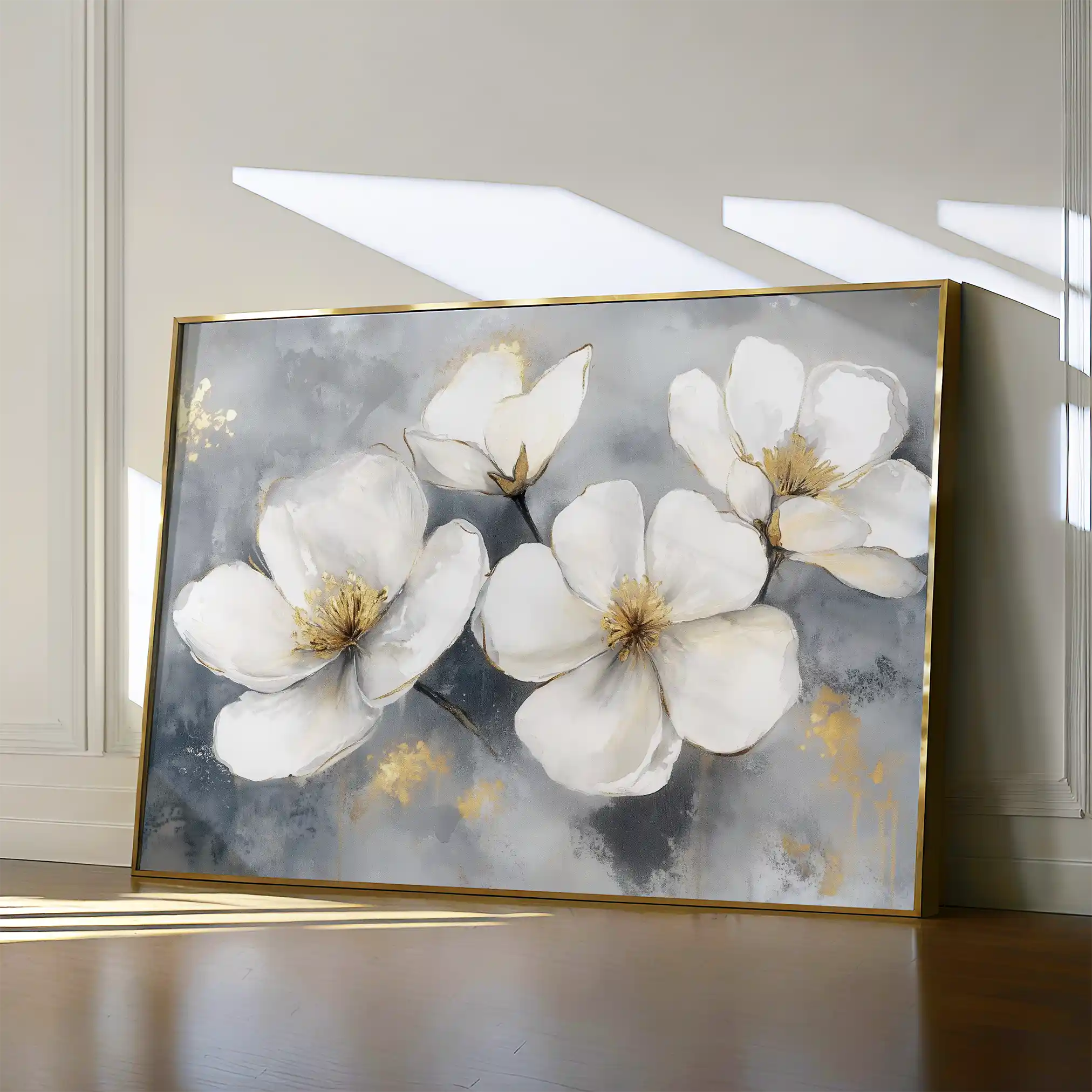 Floral Canvas Wall Art WAD942-F 90 x 60 cm / Stretched on hidden frame