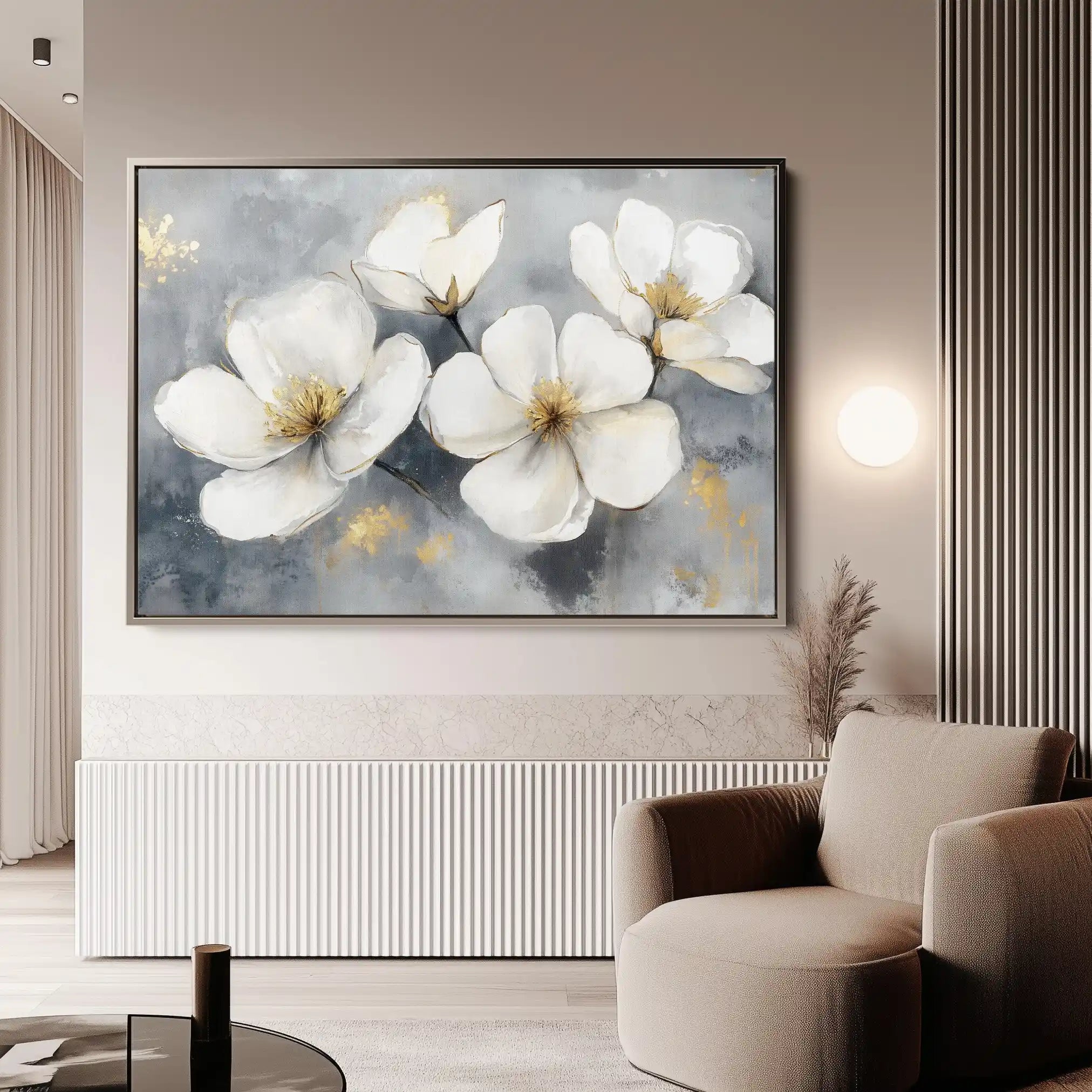 Floral Canvas Wall Art WAD942-F 90 x 60 cm / Stretched on hidden frame