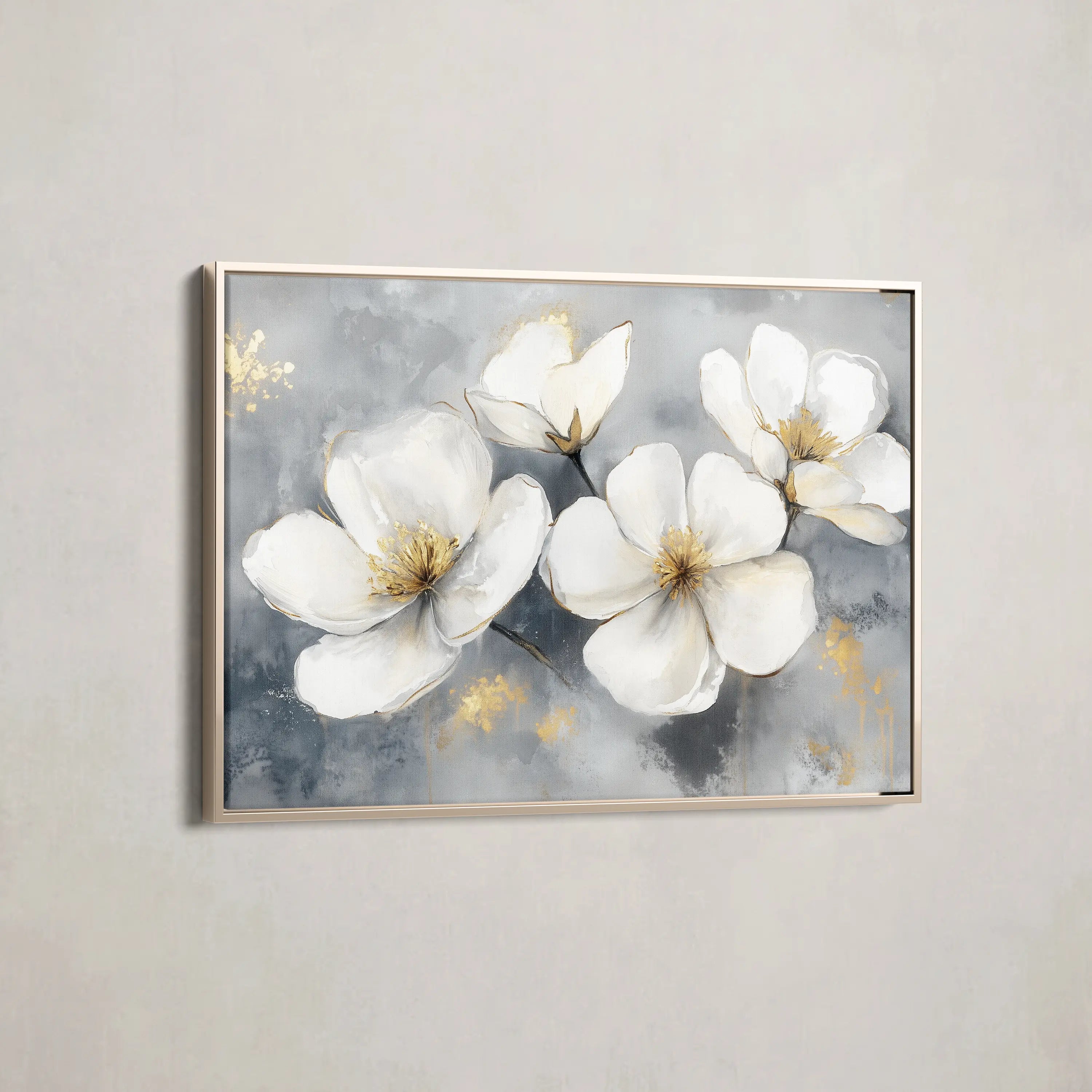 Floral Canvas Wall Art WAD942-F 90 x 60 cm / Stretched on hidden frame