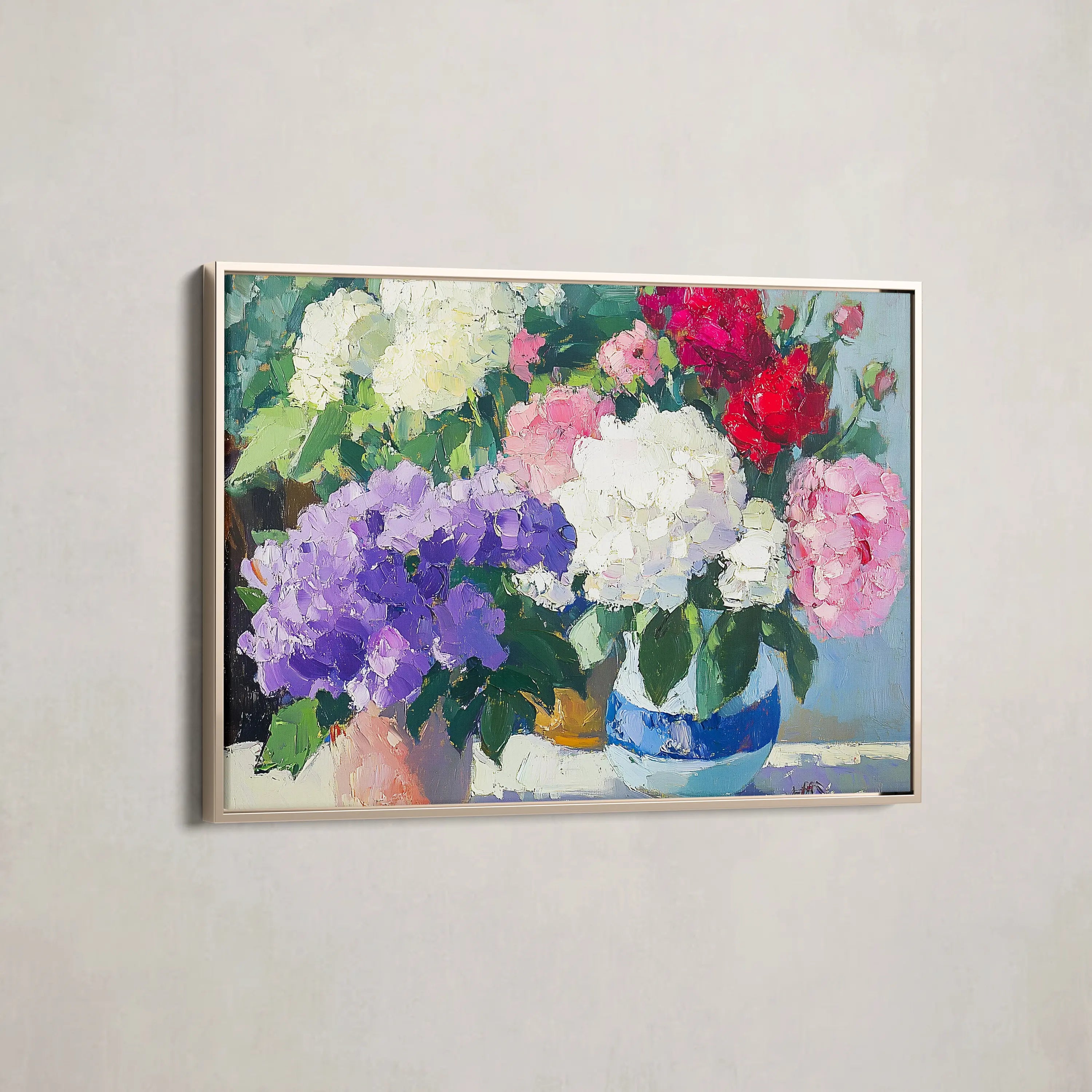 Floral Canvas Wall Art WAD943-F 90 x 60 cm / Stretched on hidden frame