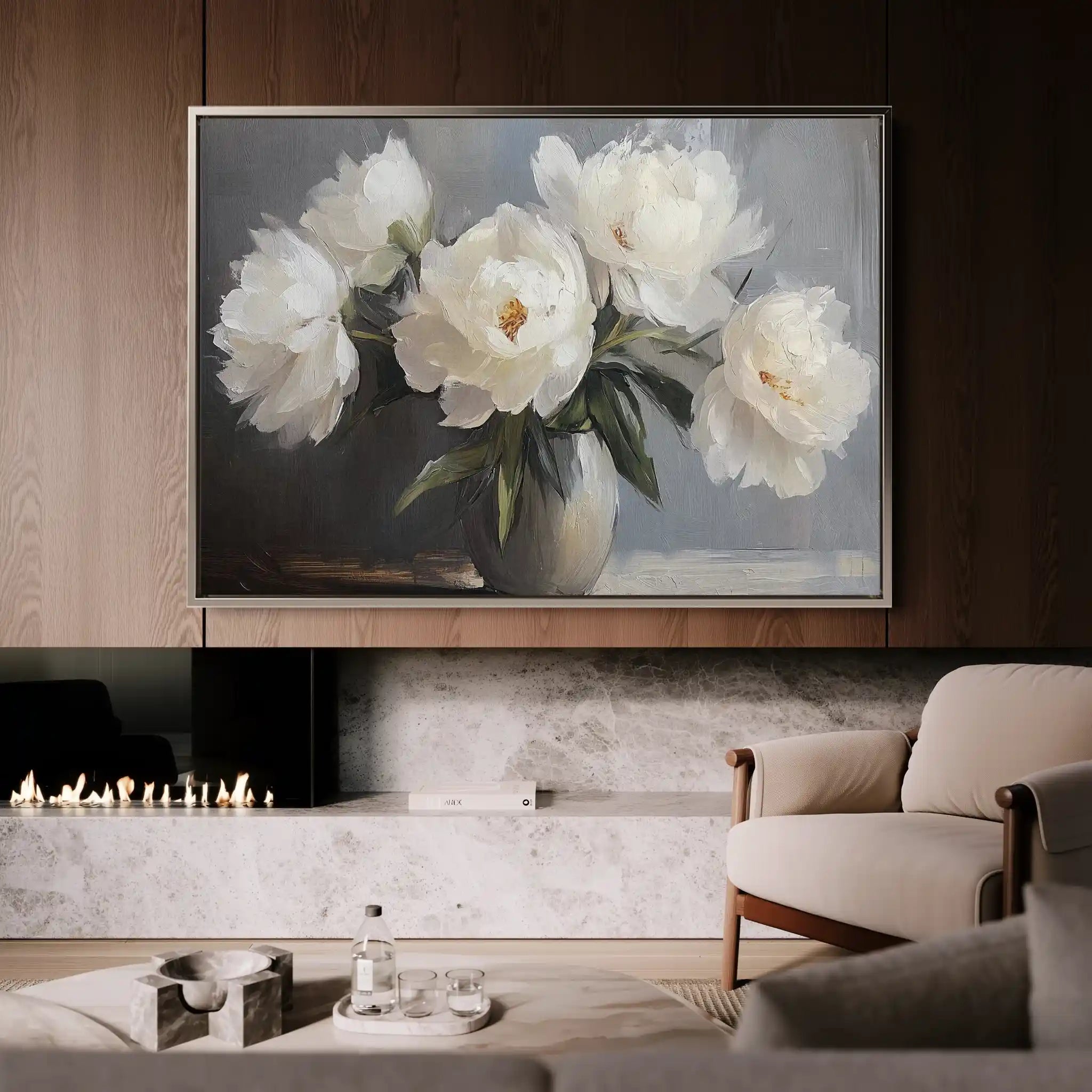 Floral Canvas Wall Art WAD944-F 90 x 60 cm / Stretched on hidden frame